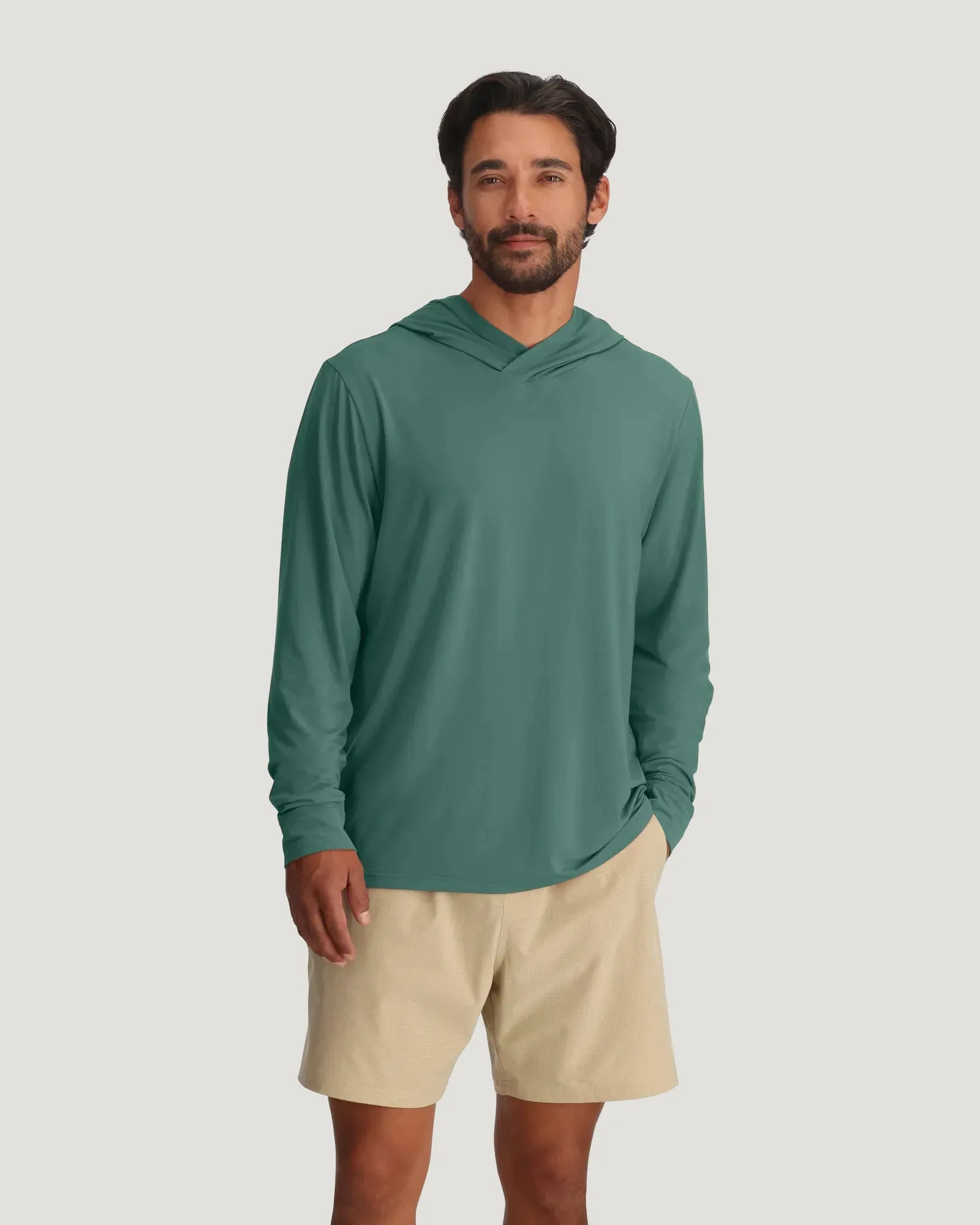 Men's Elevate Lightweight Hoodie - Sea Pine sold by Free Fly Apparel product image thumbnail 3