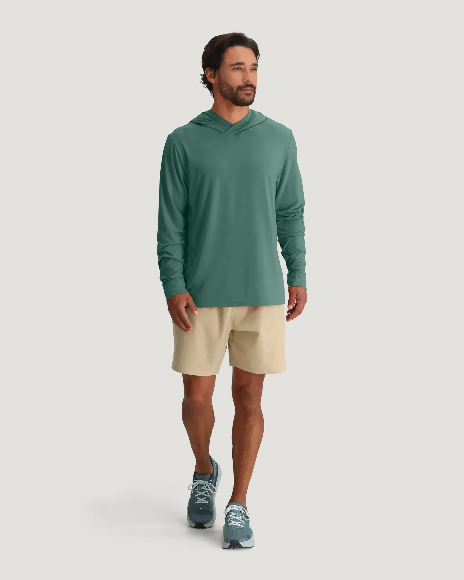 Men's Elevate Lightweight Hoodie - Sea Pine sold by Free Fly Apparel product image thumbnail 5