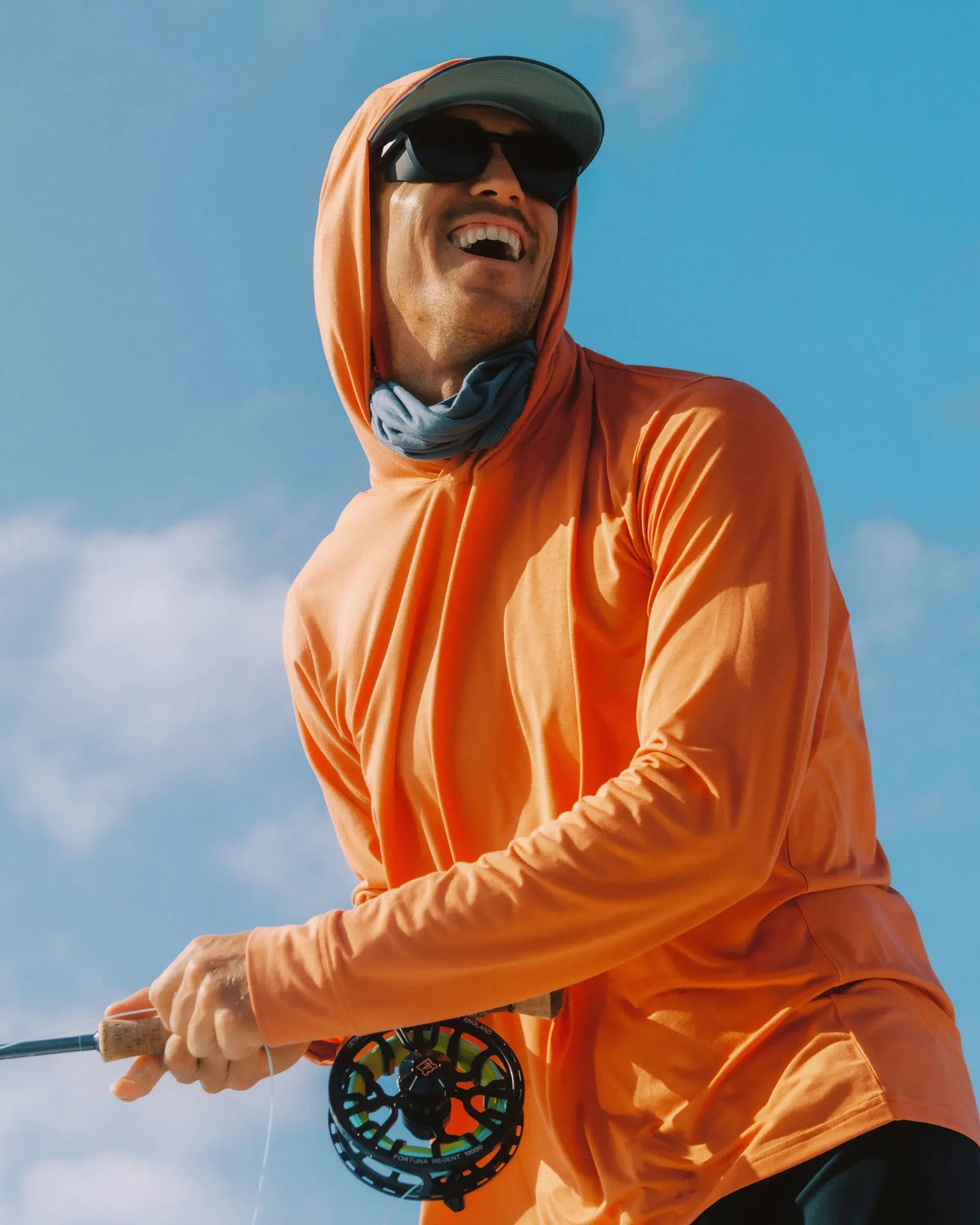 Men's Elevate Lightweight Hoodie - Red Clay sold by Free Fly Apparel product image thumbnail 2