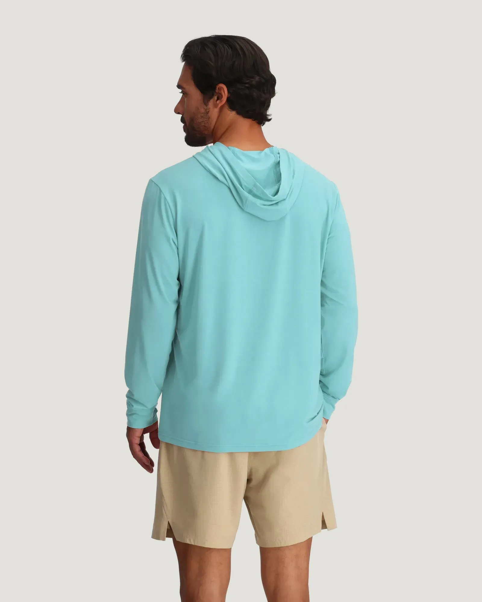 Men's Elevate Lightweight Hoodie - Bahama Blue sold by Free Fly Apparel product image thumbnail 4