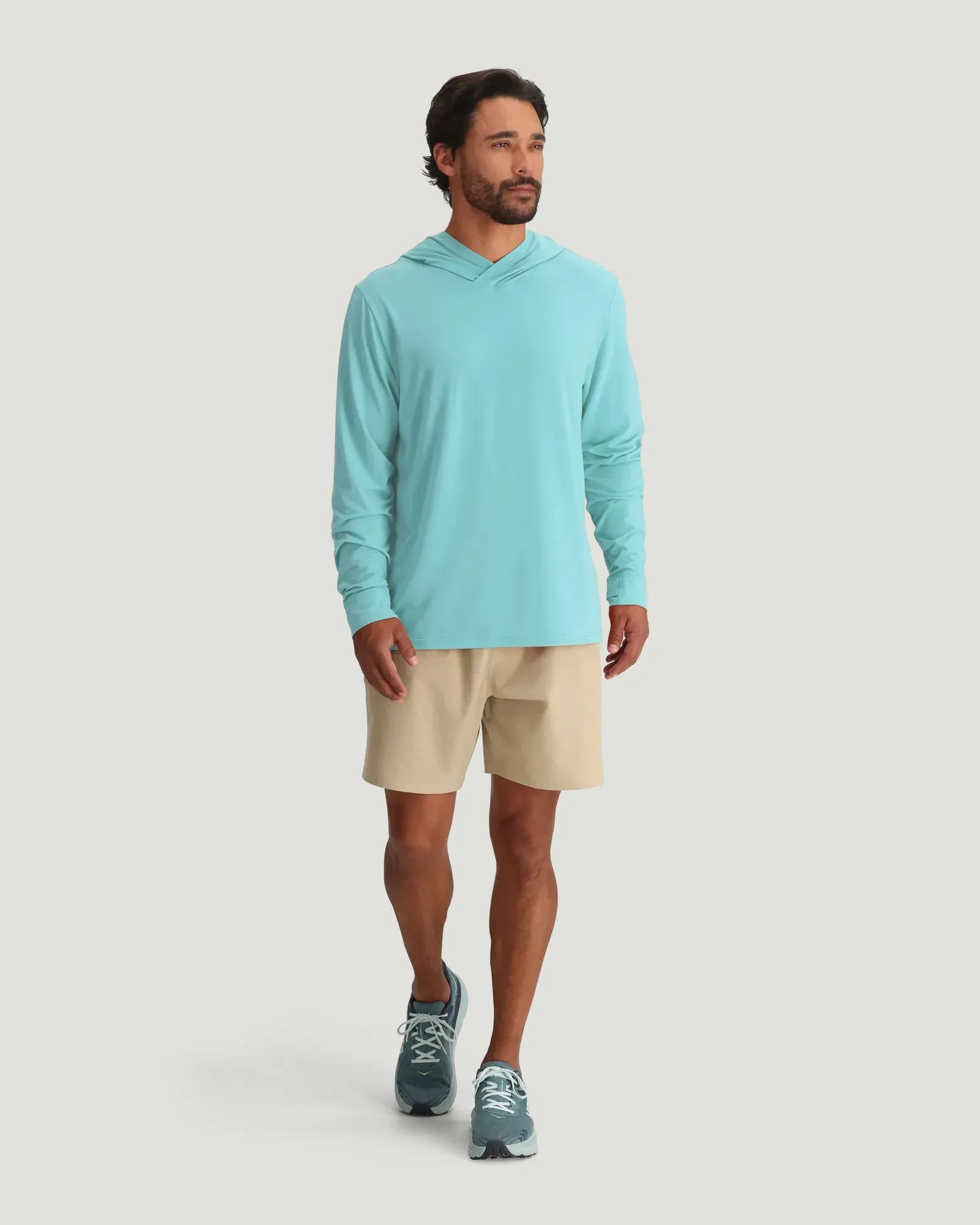 Men's Elevate Lightweight Hoodie - Bahama Blue sold by Free Fly Apparel product image thumbnail 5