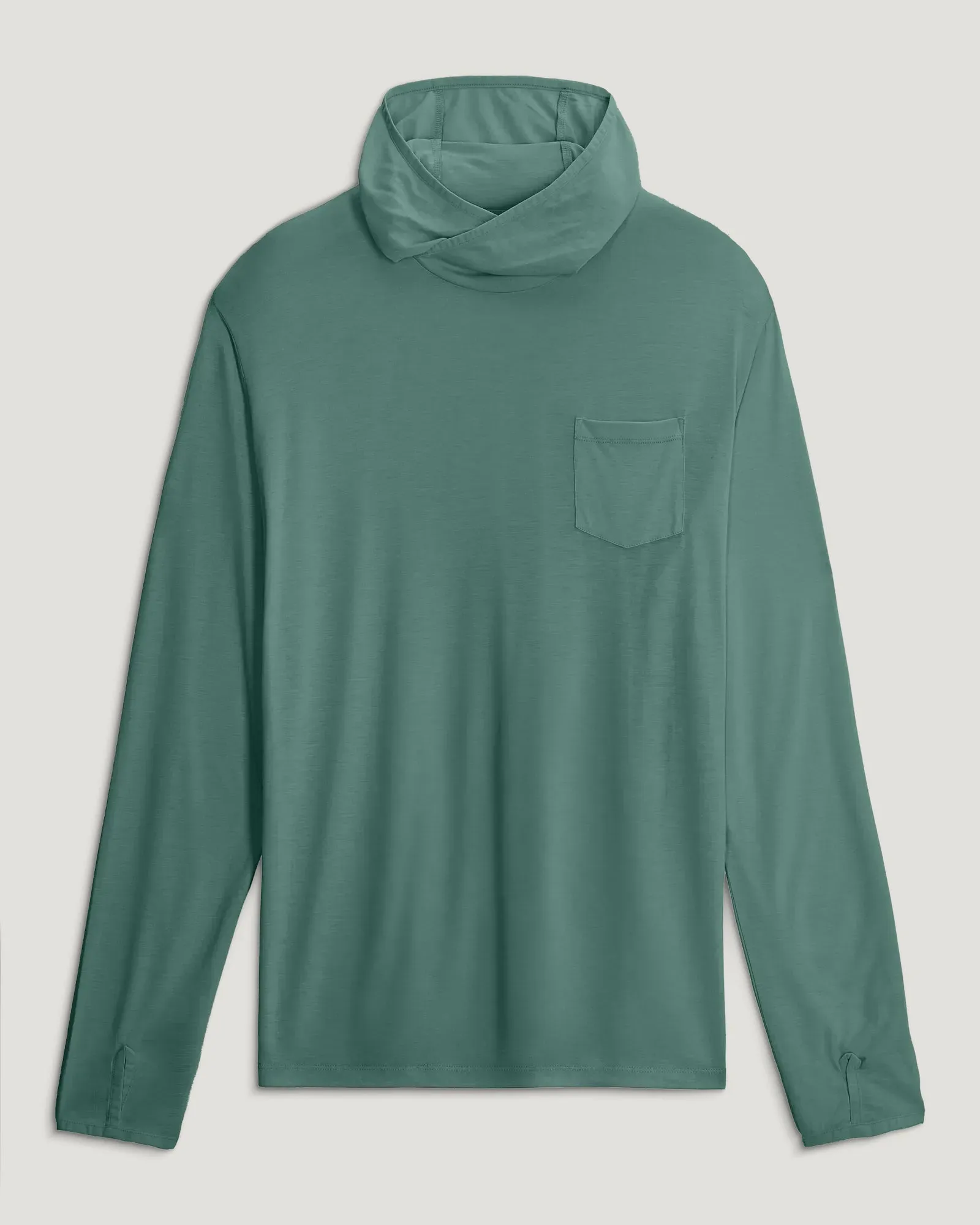 Men's Bamboo Lightweight Hoodie - Sea Pine sold by Free Fly Apparel