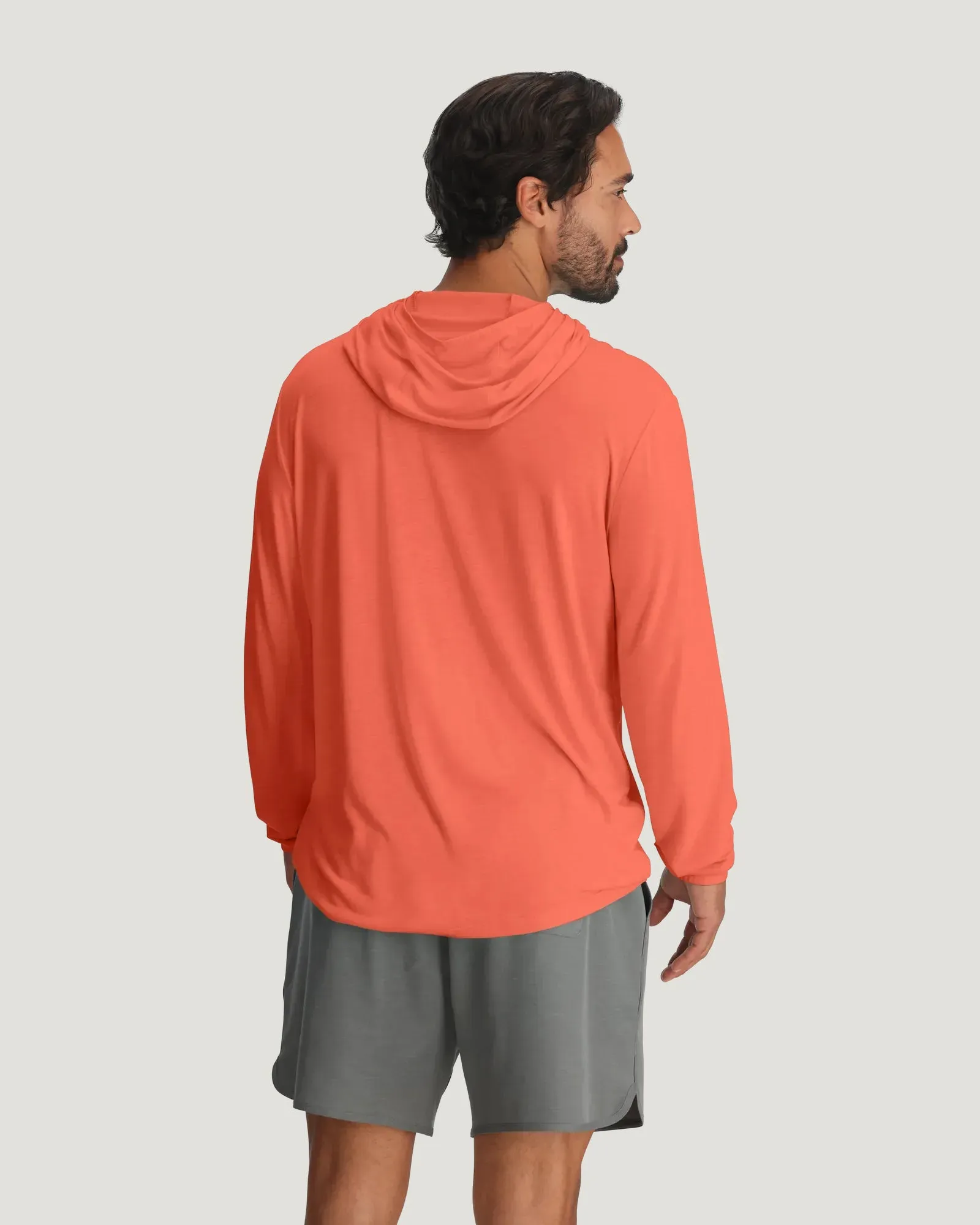 Men's Bamboo Lightweight Hoodie - Flamingo sold by Free Fly Apparel product image thumbnail 3