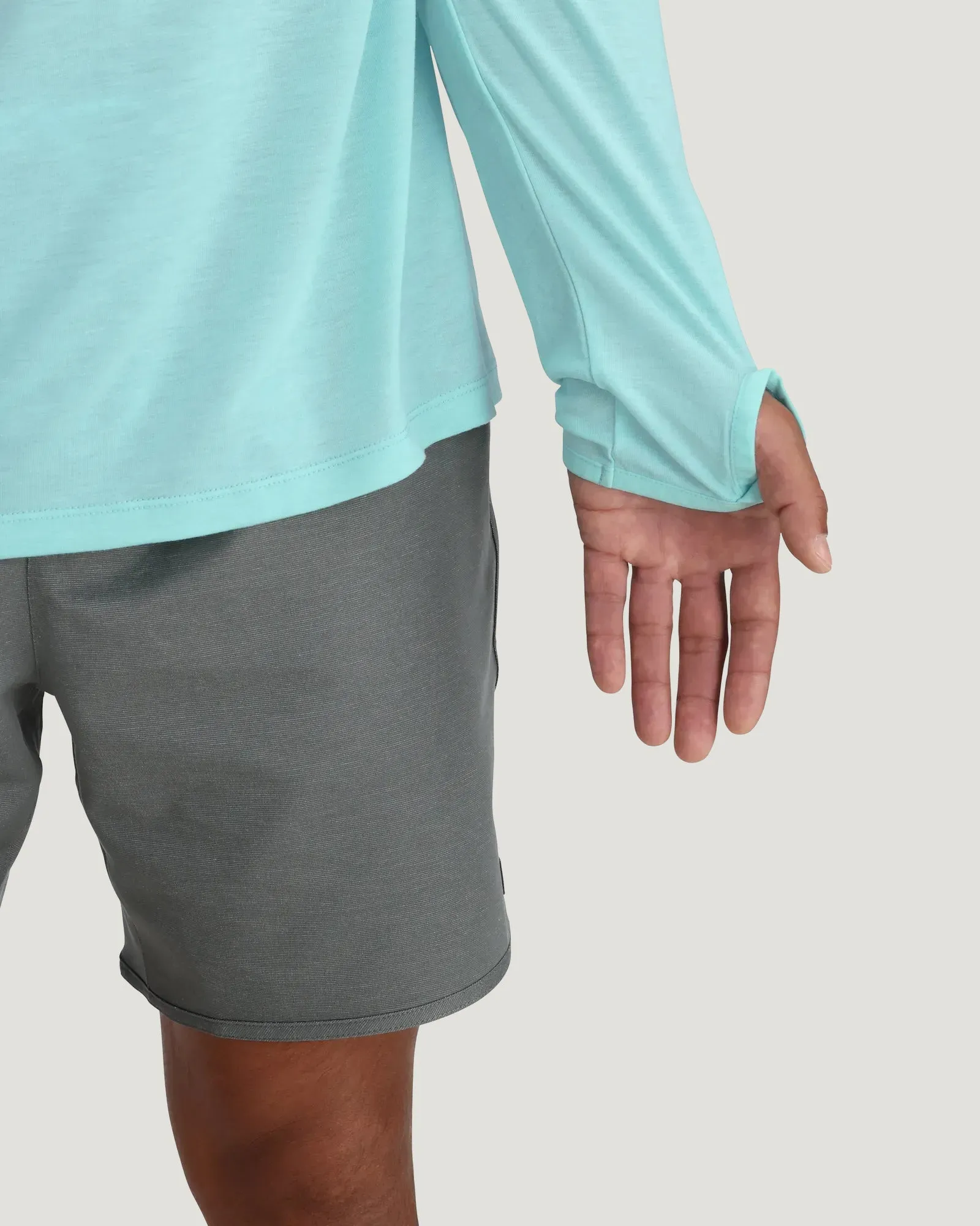 Men's Bamboo Lightweight Hoodie - Bahama Blue sold by Free Fly Apparel product image thumbnail 5