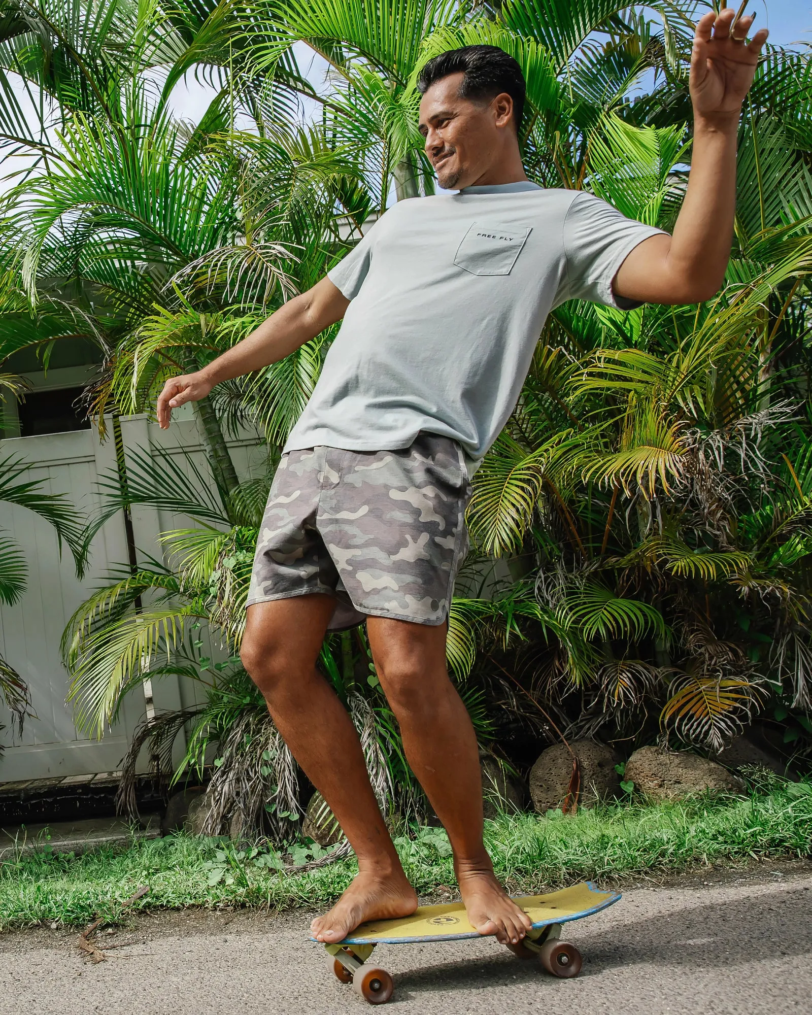 Men's Reverb Short – 5.5" - Woodland Camo sold by Free Fly Apparel product image thumbnail 3