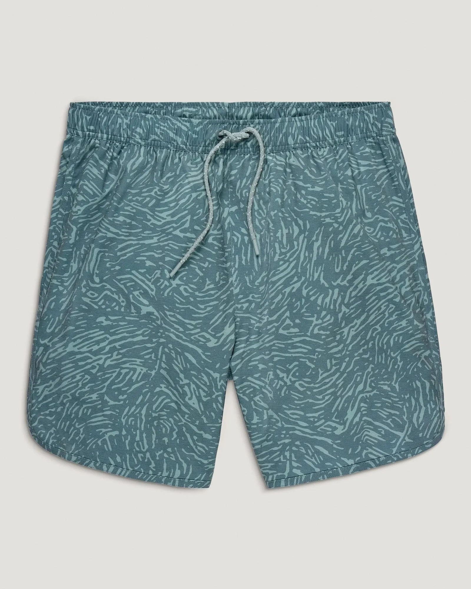 Men's Reverb Short – 7" - Tidal Flow Print Stormy Sea sold by Free Fly Apparel