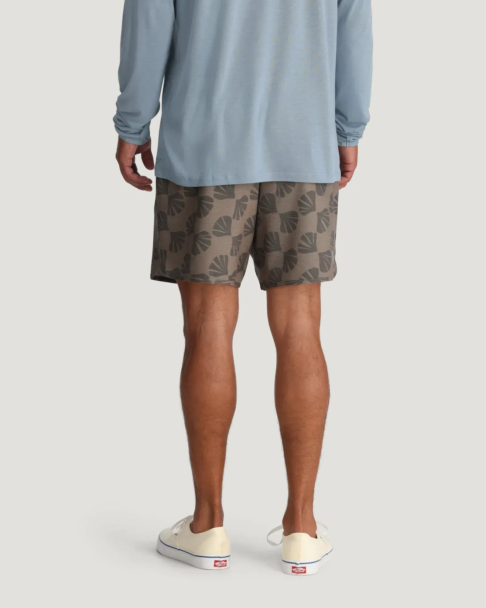 Men's Reverb Short – 7" - Sea Scallop Print Fossil sold by Free Fly Apparel product image thumbnail 3