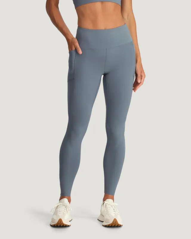 Women's All Day Pocket Legging - Stormy Sea sold by Free Fly Apparel