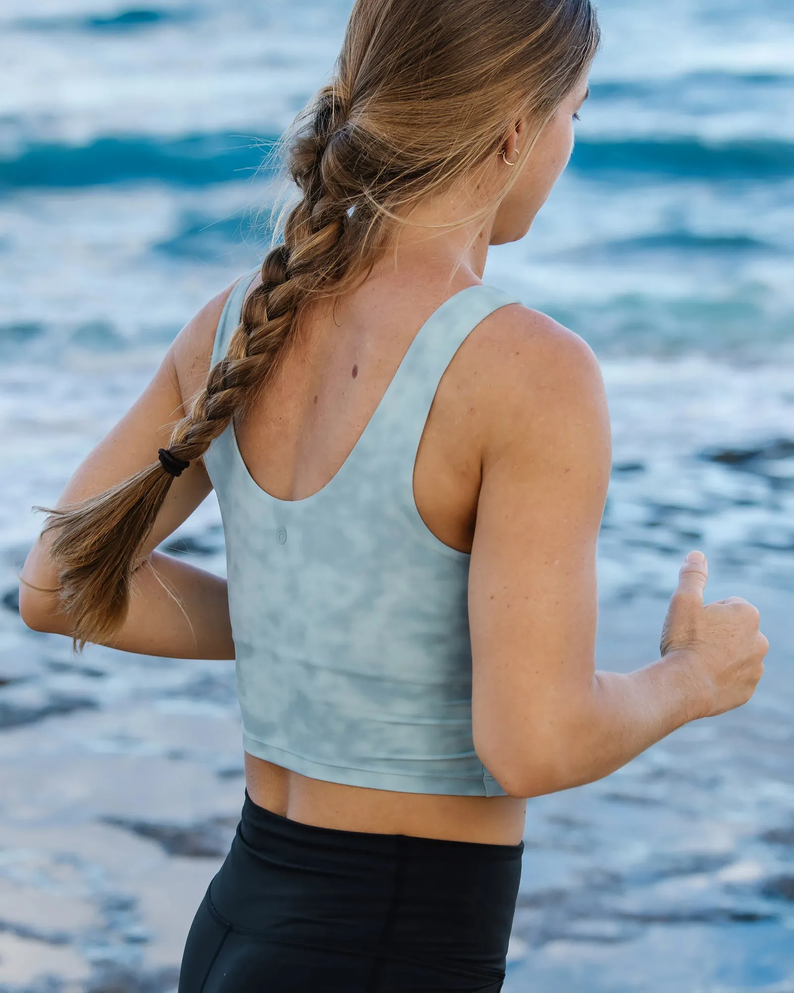 Women's All Day Tank - Surf Washed Print Ocean Mist sold by Free Fly Apparel product image thumbnail 3