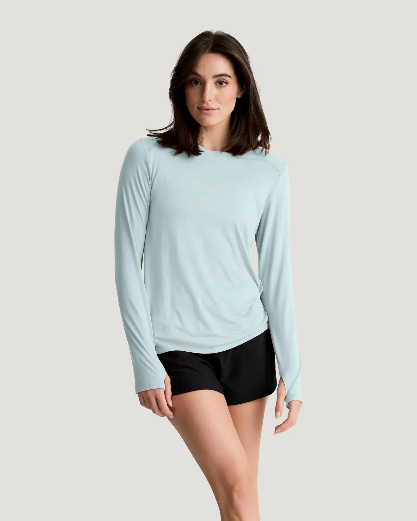 Women's Bamboo Shade Long Sleeve II - Tropic Sea sold by Free Fly Apparel