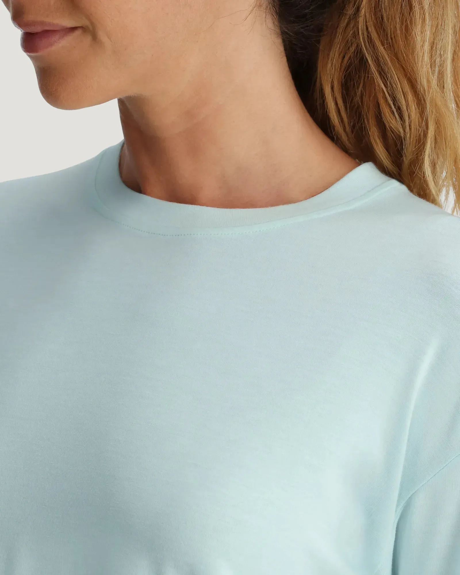 Women's Bamboo Shade Crossover Long Sleeve - Tropic Sea sold by Free Fly Apparel product image thumbnail 4