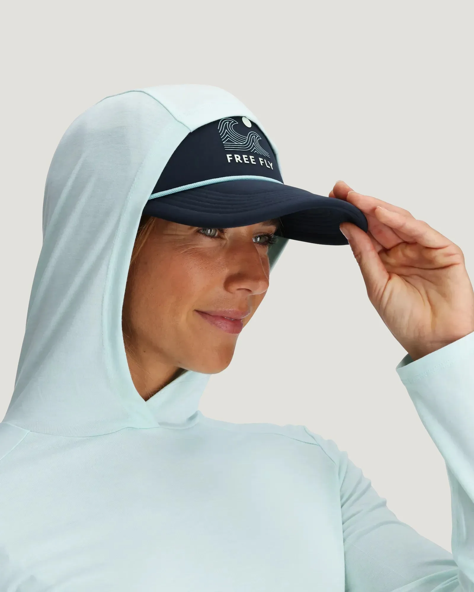 Women's Bamboo Shade Hoodie II - Tropic Sea sold by Free Fly Apparel product image thumbnail 5