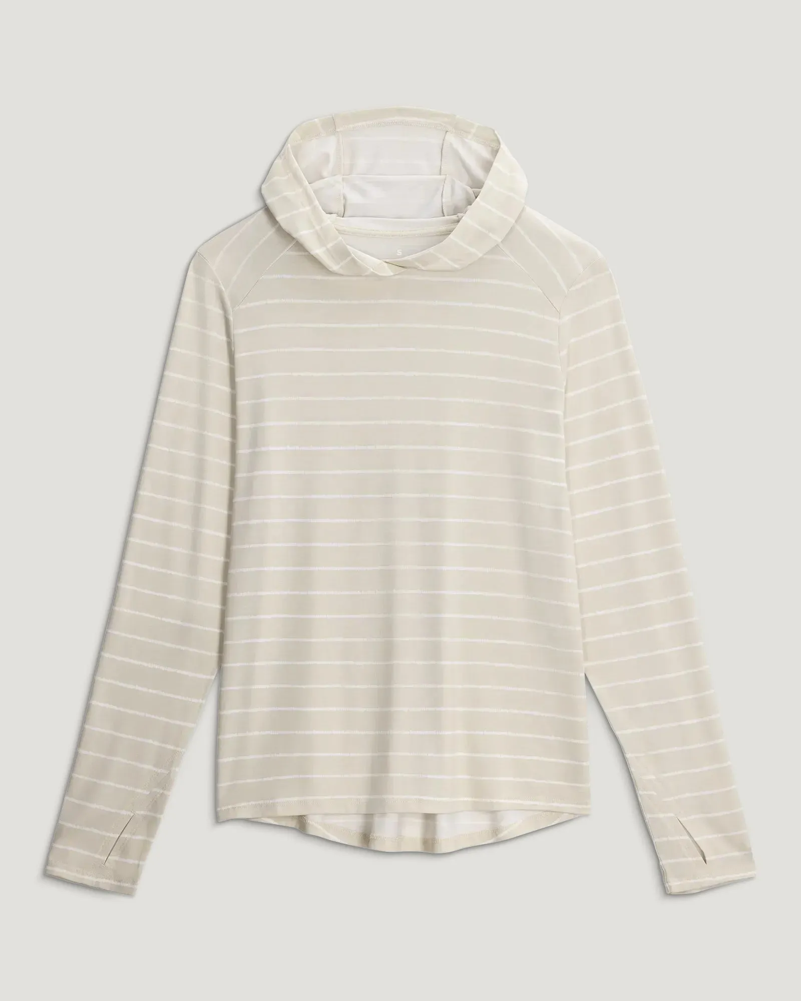 Women's Bamboo Shade Hoodie II - Dash Stripe Birch sold by Free Fly Apparel product image thumbnail 5