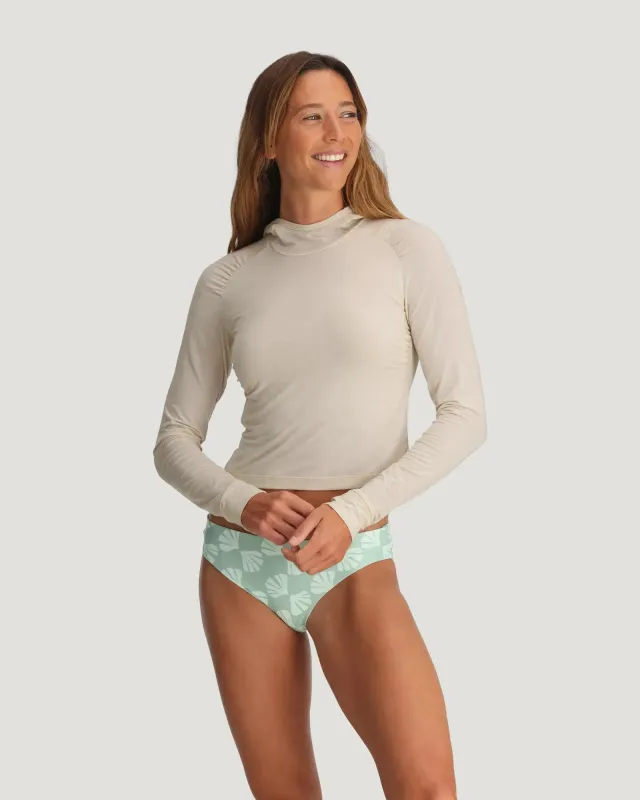 Women's Elevate Lightweight Fitted Hoodie - Heather Birch sold by Free Fly Apparel