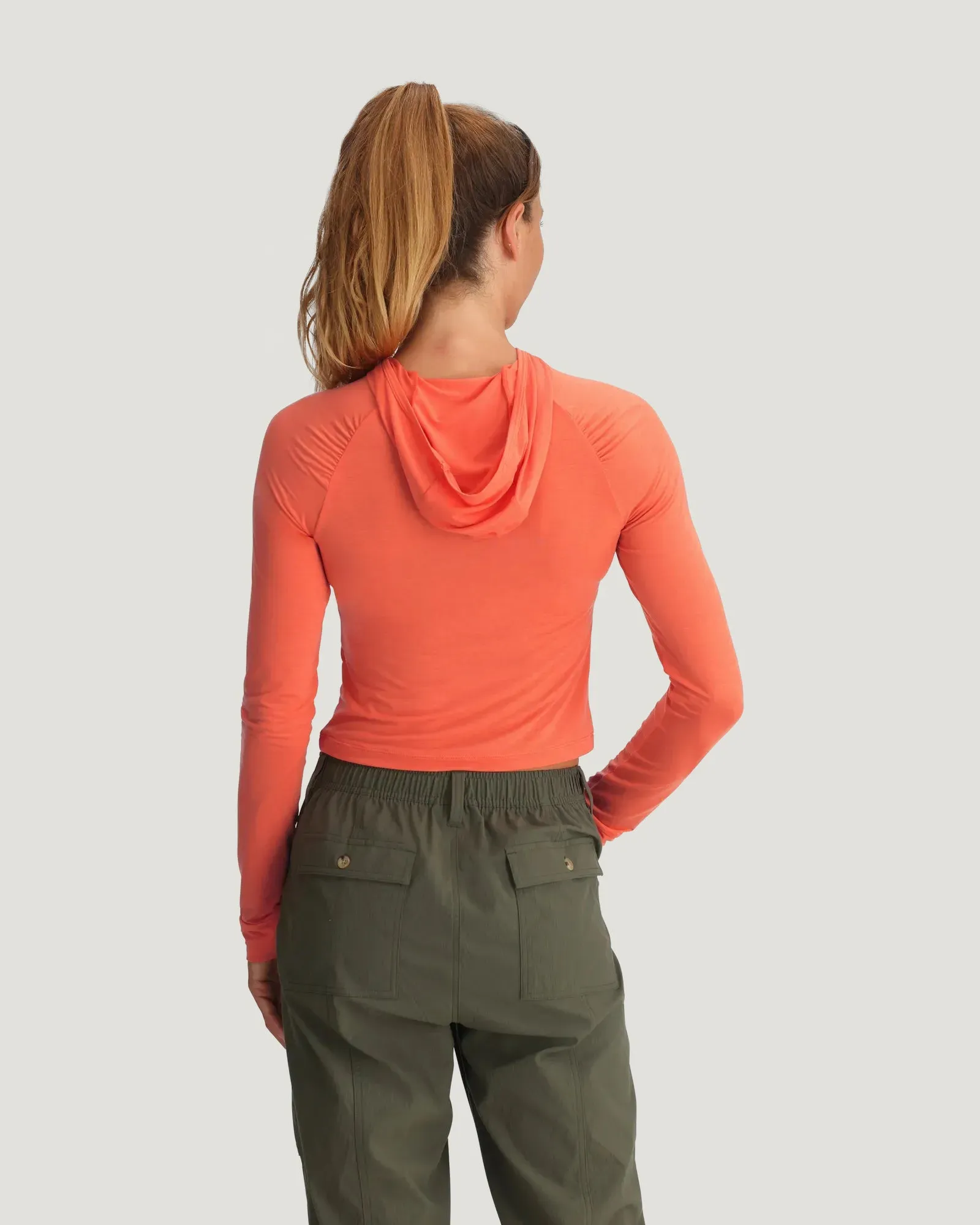 Women's Elevate Lightweight Fitted Hoodie - Flamingo sold by Free Fly Apparel product image thumbnail 3