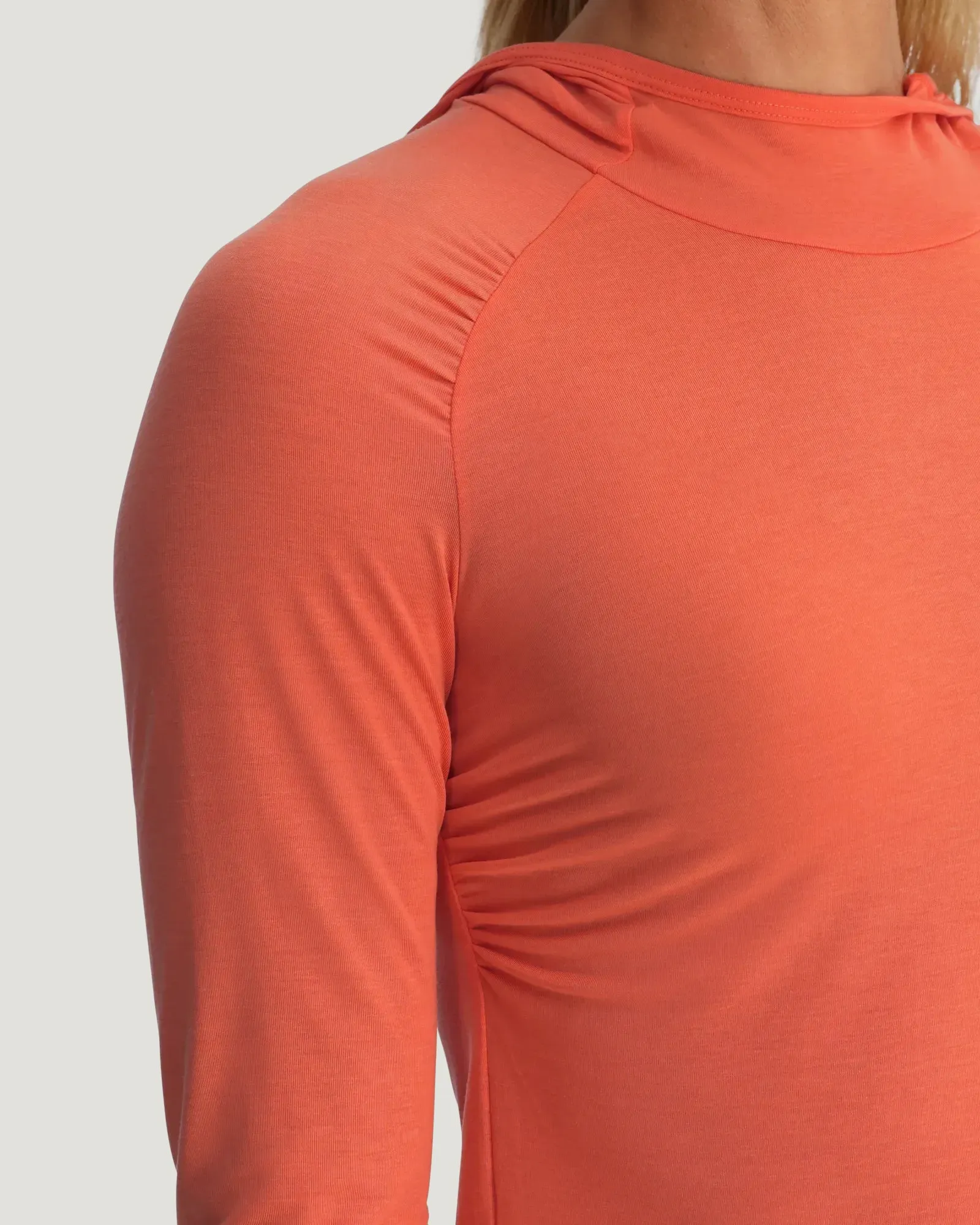 Women's Elevate Lightweight Fitted Hoodie - Flamingo sold by Free Fly Apparel product image thumbnail 4