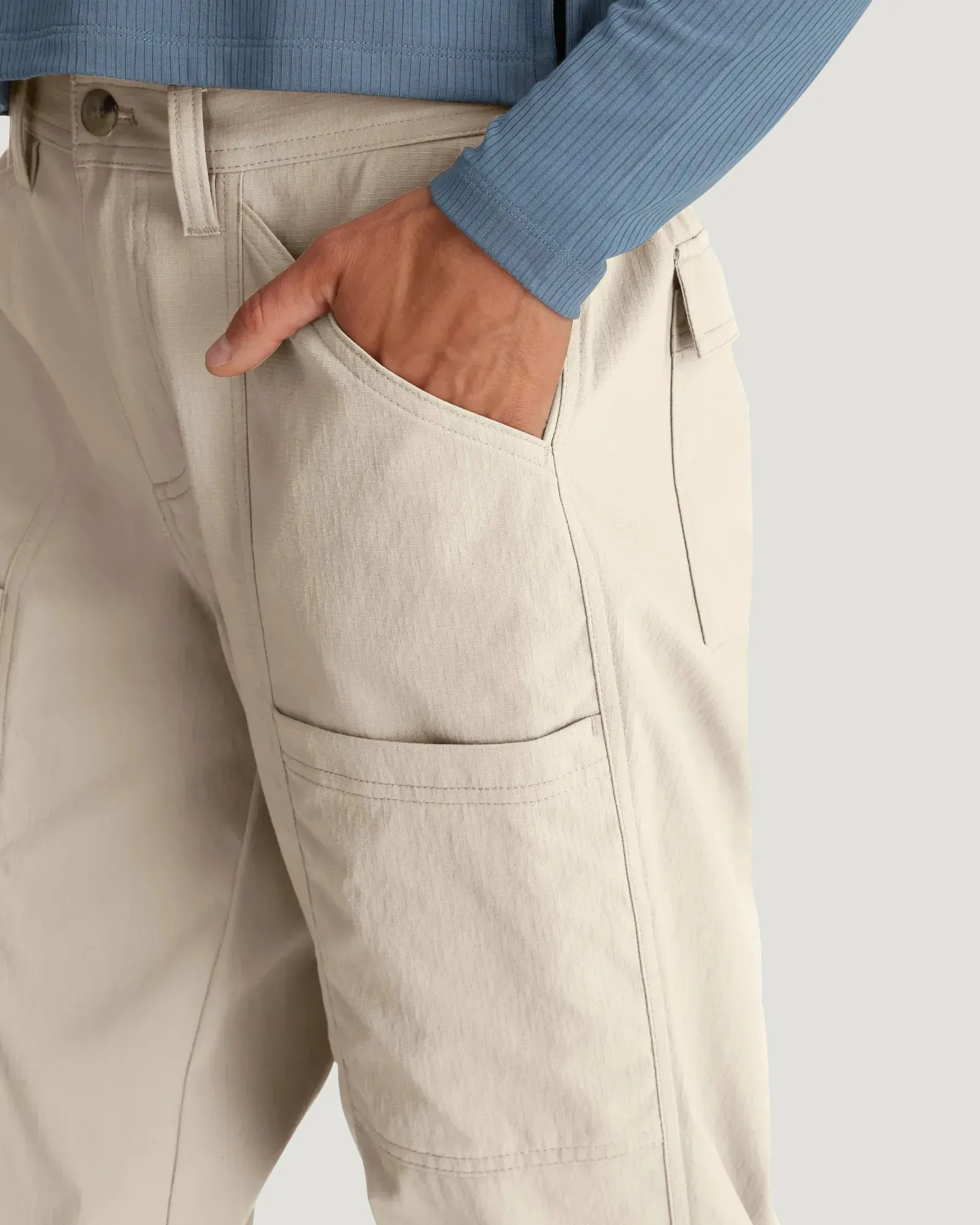 Women's Topogrid Pant - Stone sold by Free Fly Apparel product image thumbnail 5