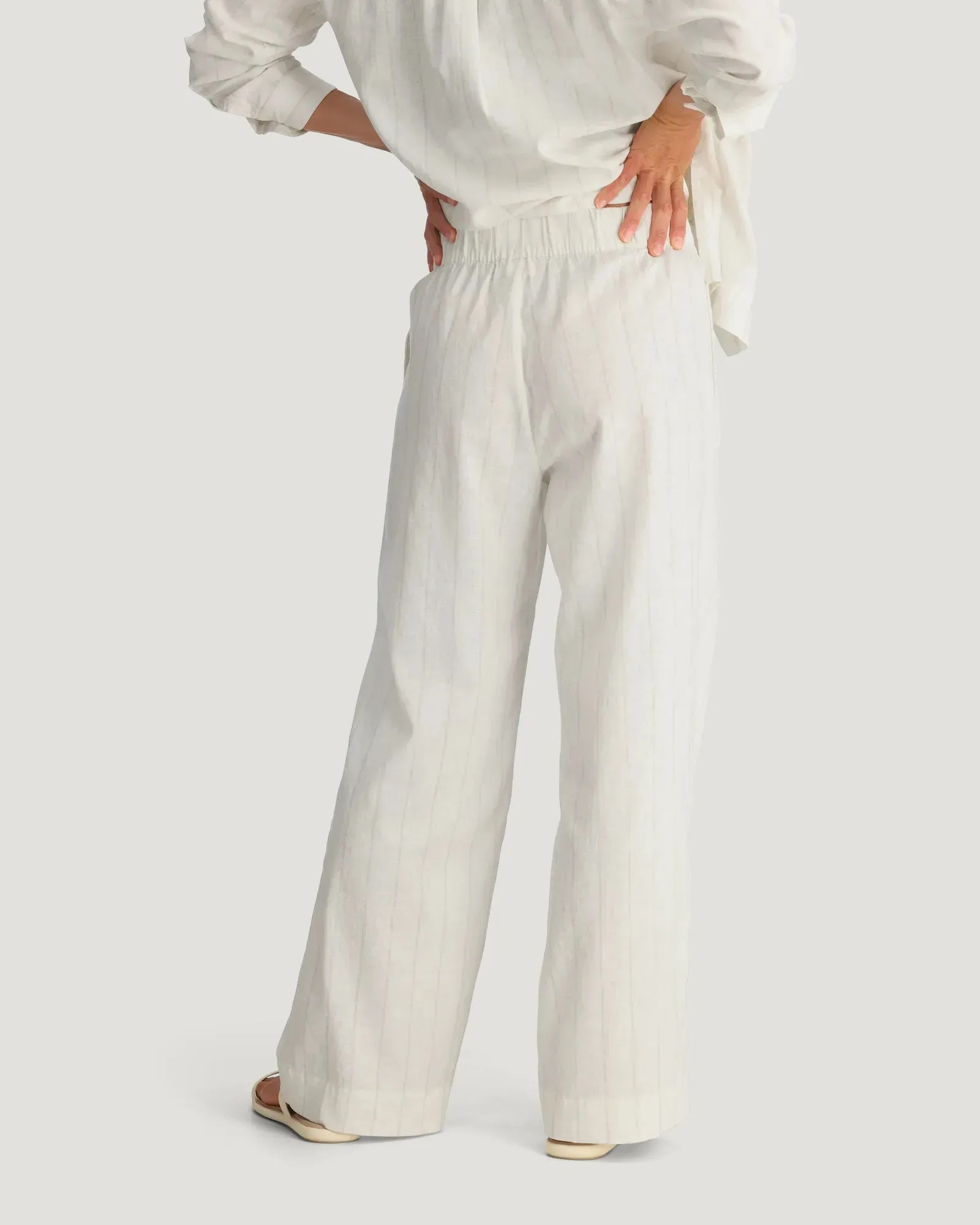 Women's Sullivan's Pant - Dash Vertical Stripe Sea Salt sold by Free Fly Apparel product image thumbnail 3