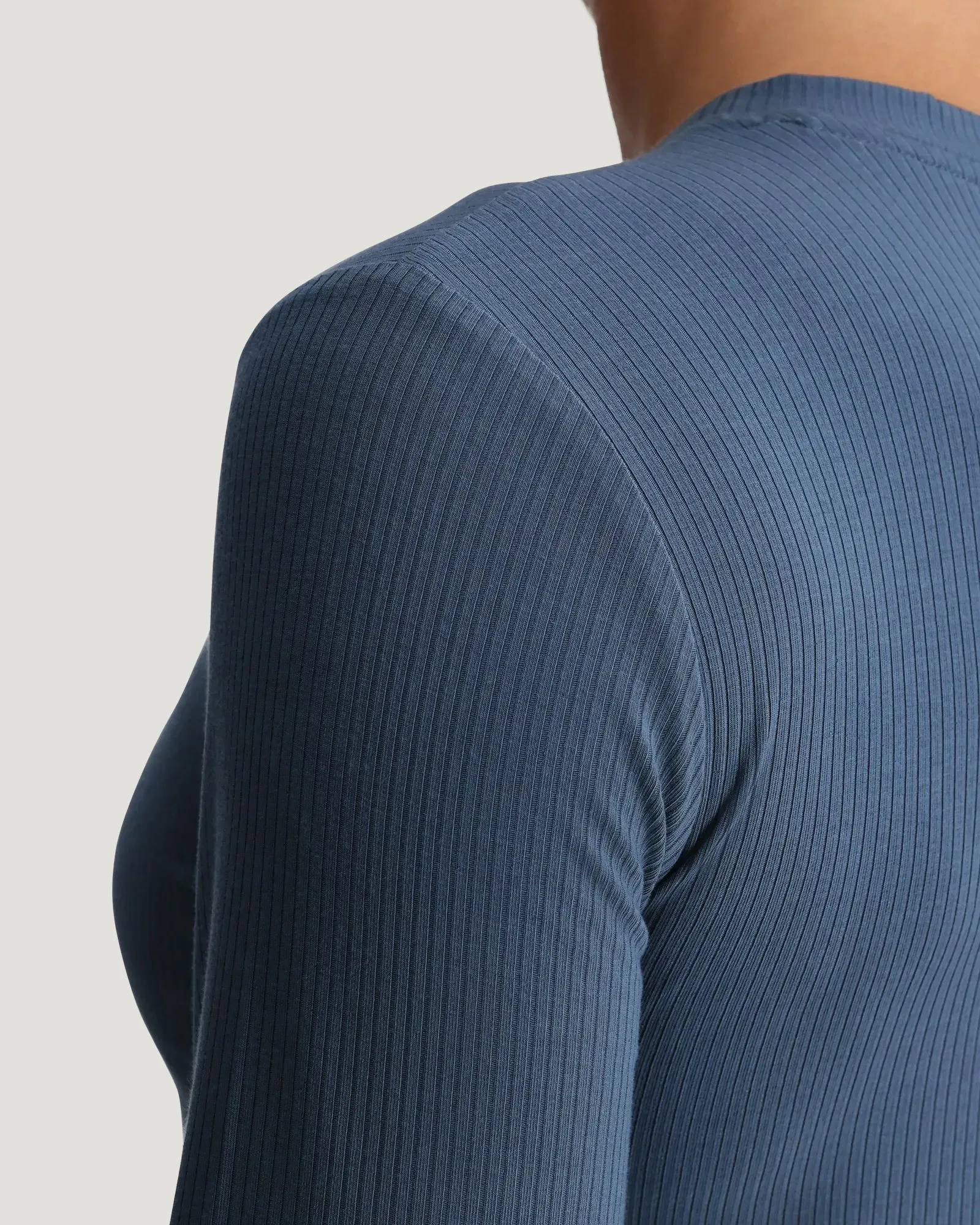 Women's Ribbed Bamboo Long Sleeve - Pacific Blue sold by Free Fly Apparel product image thumbnail 3