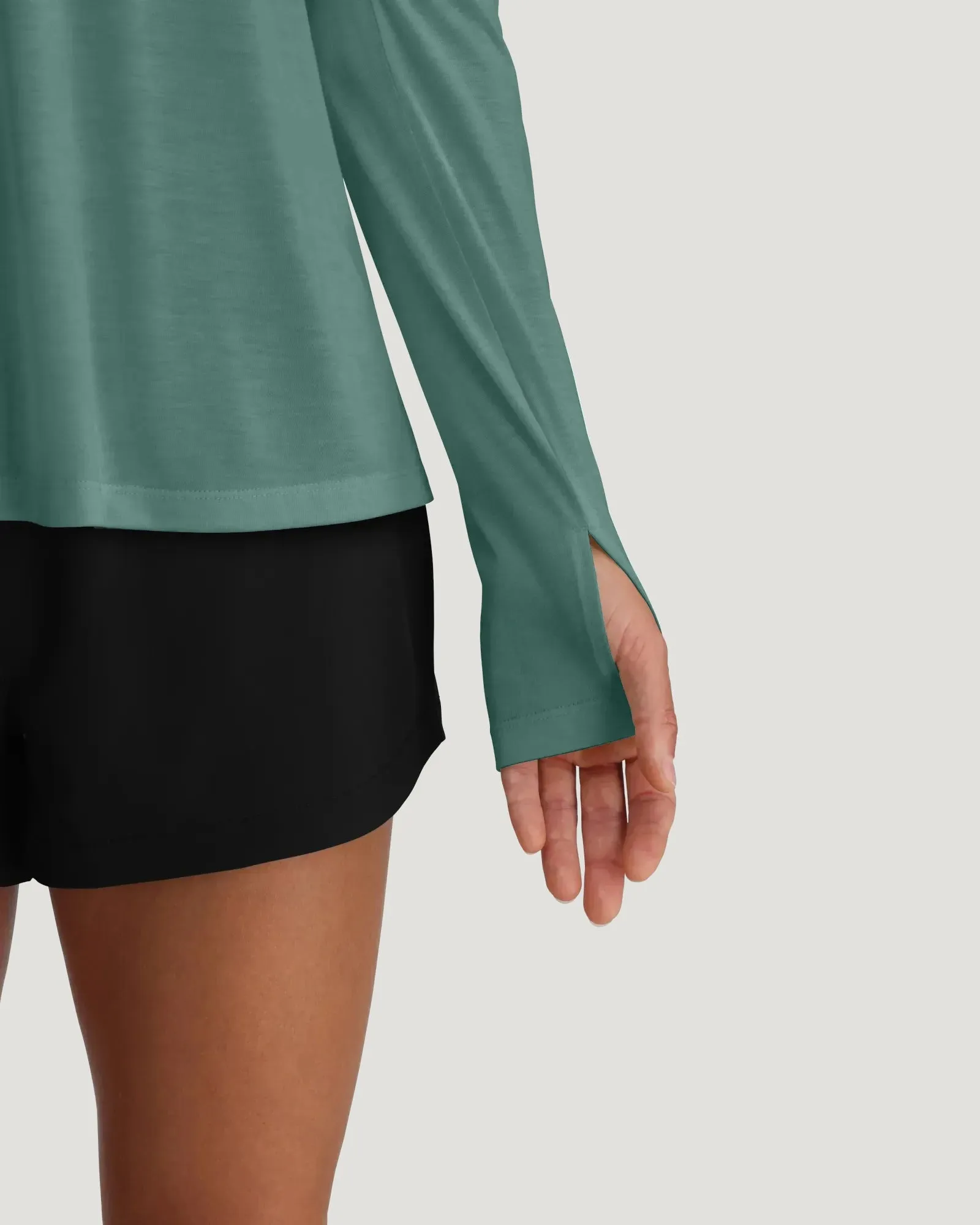 Women's Bamboo Lightweight Hoodie II - Sea Pine sold by Free Fly Apparel product image thumbnail 5