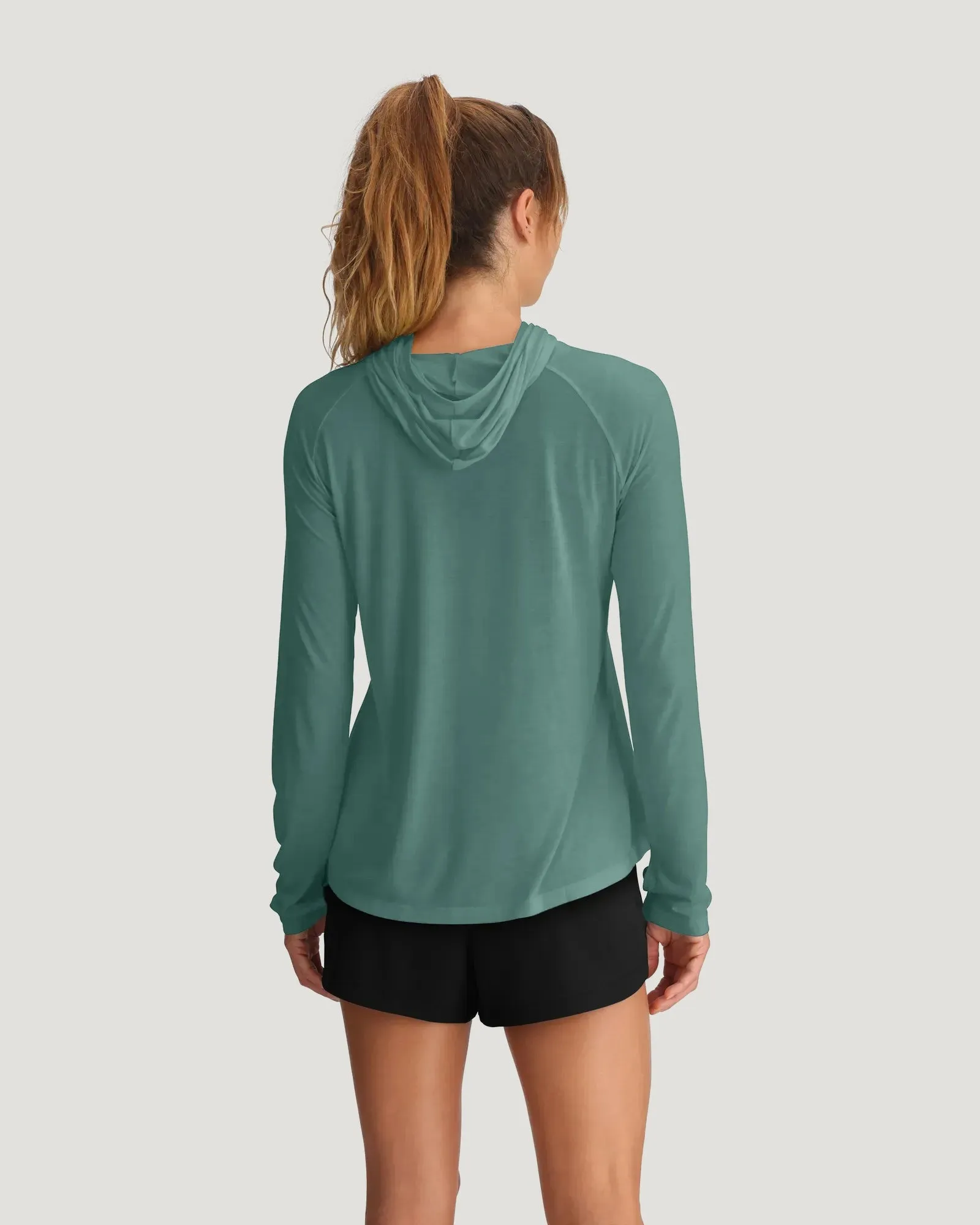 Women's Bamboo Lightweight Hoodie II - Sea Pine sold by Free Fly Apparel product image thumbnail 3