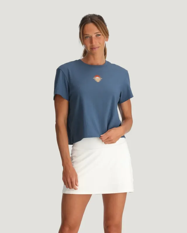 Women's Sol y Mar Tee - Pacific Blue sold by Free Fly Apparel
