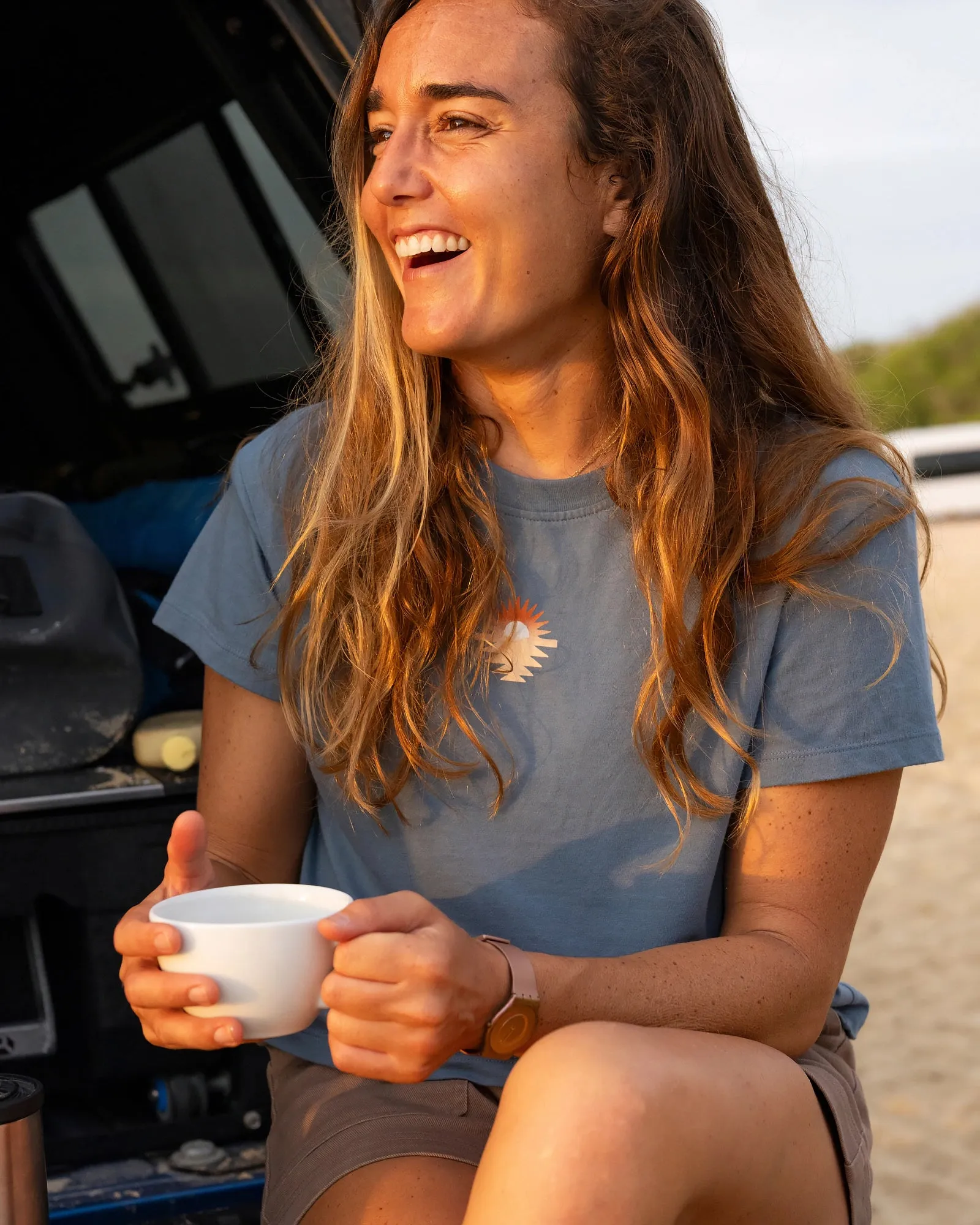 Women's Sol y Mar Tee - Pacific Blue sold by Free Fly Apparel product image thumbnail 2