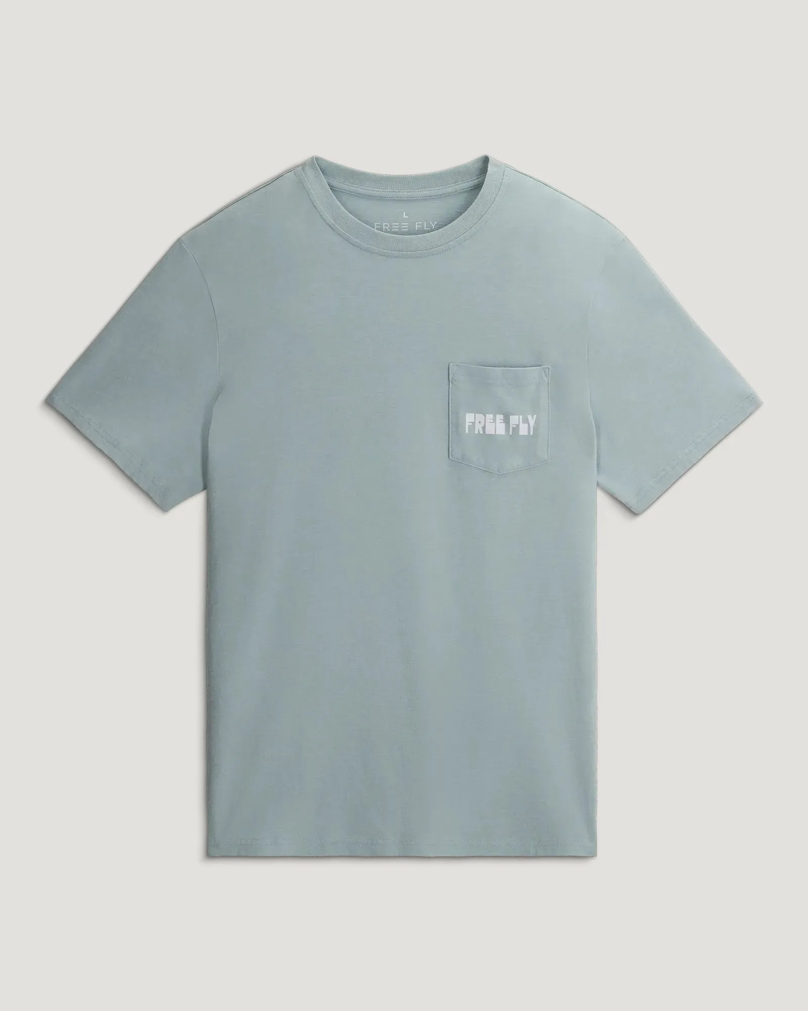 Wild Pursuits Pocket Tee - Ocean Mist sold by Free Fly Apparel product image thumbnail 2