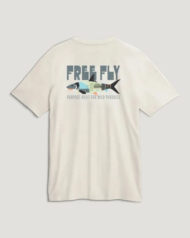 Wild Pursuits Pocket Tee - Heather Birch made by Free Fly Apparel