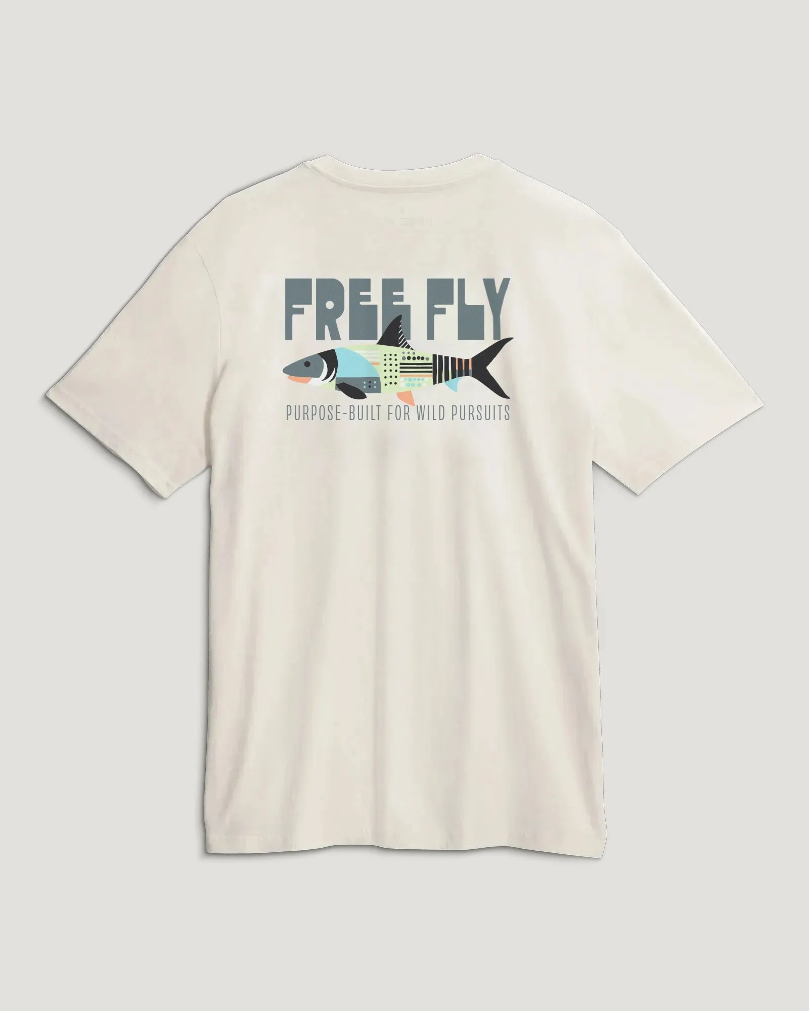 Wild Pursuits Pocket Tee - Heather Birch sold by Free Fly Apparel