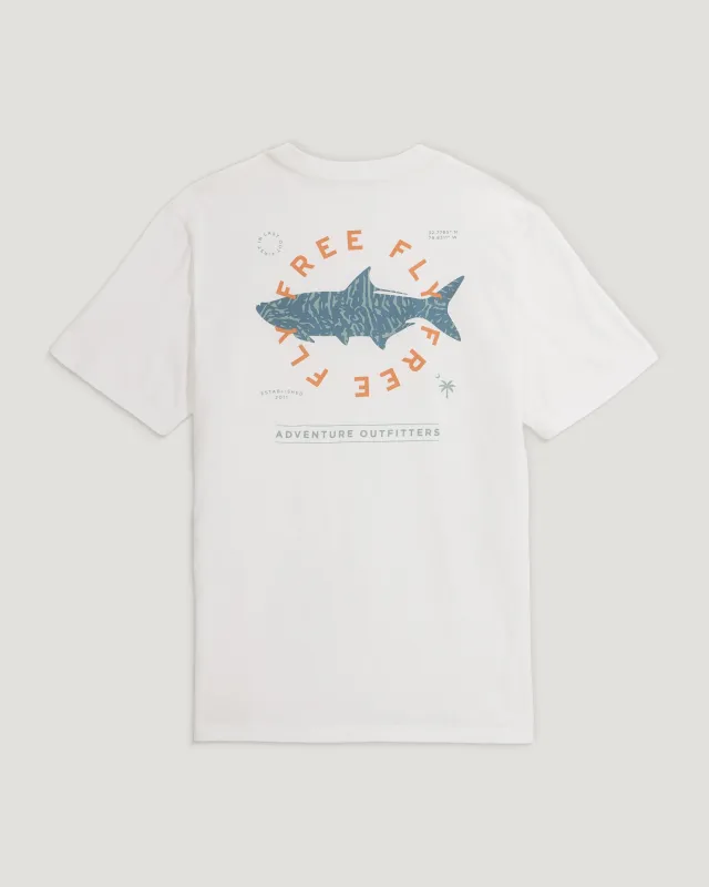 Target Species Pocket Tee - Bright White sold by Free Fly Apparel