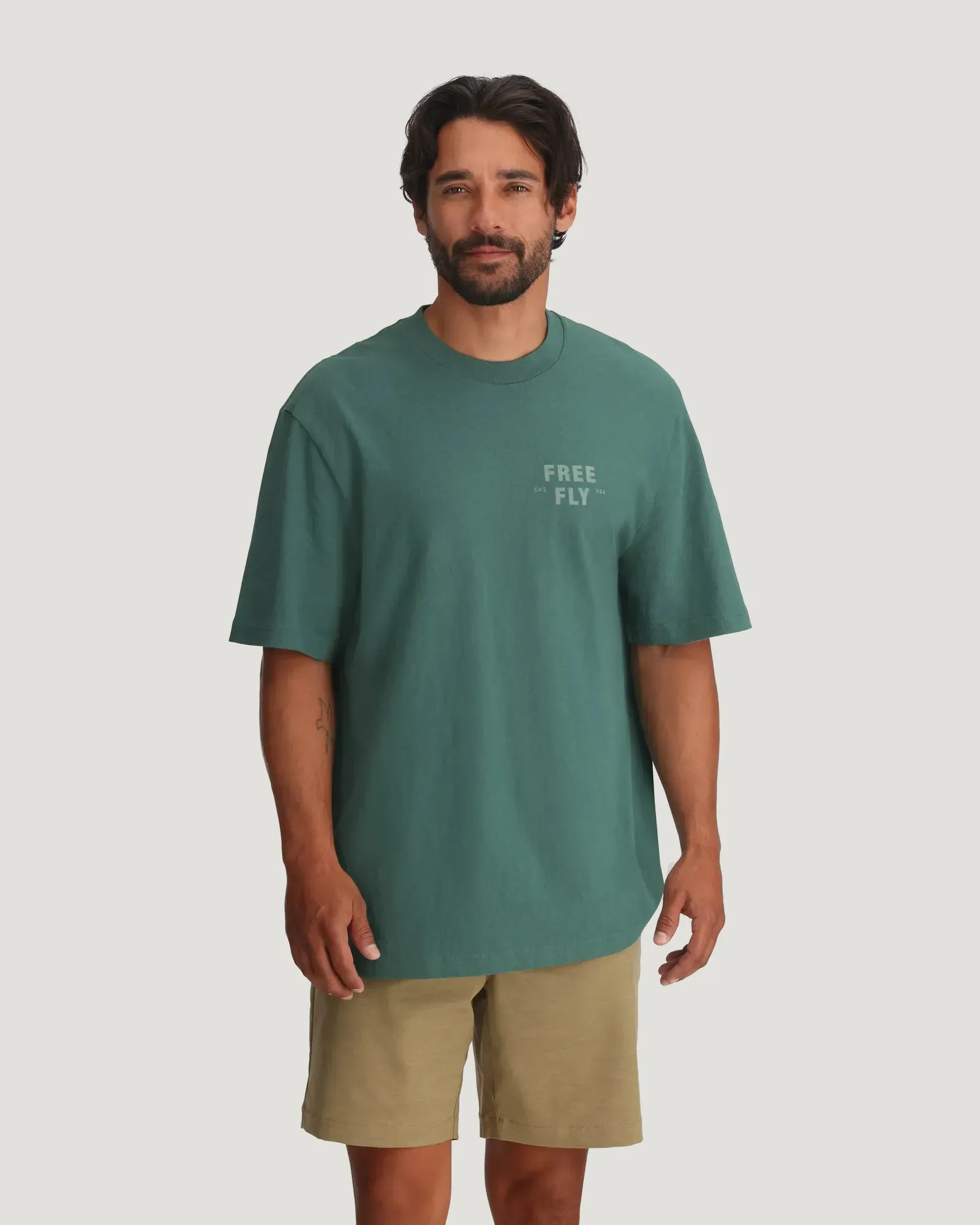 Gear & Goods Relaxed Tee - Sea Pine sold by Free Fly Apparel product image thumbnail 3