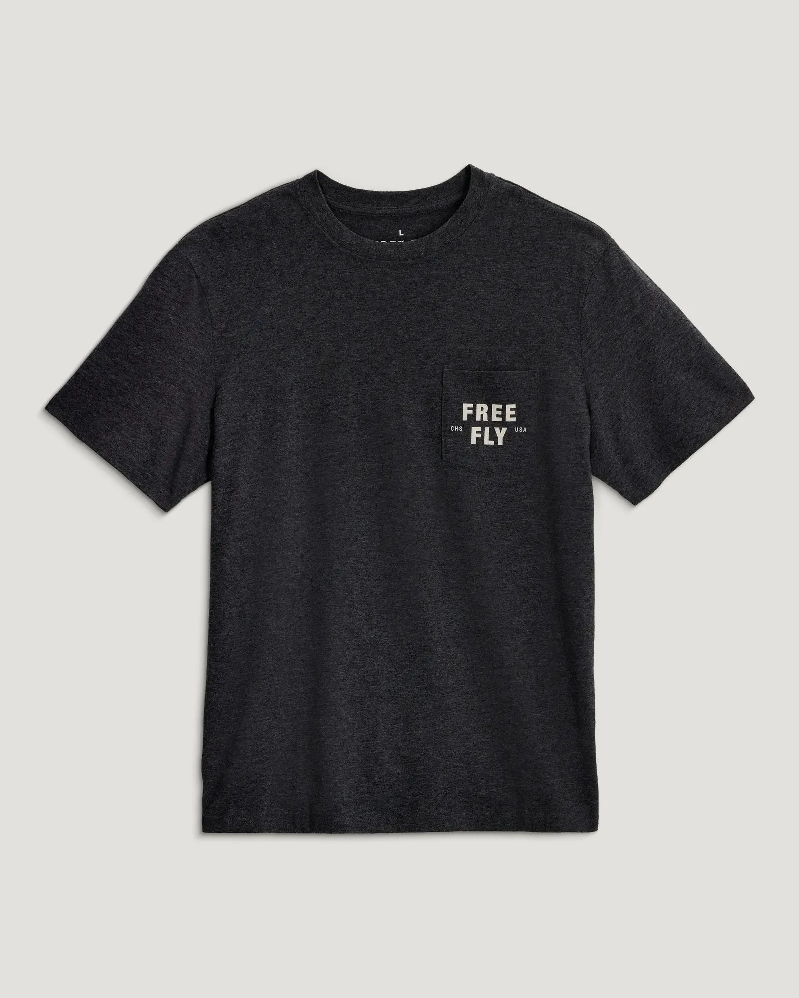 Gear & Goods Pocket Tee - Heather Black sold by Free Fly Apparel product image thumbnail 2