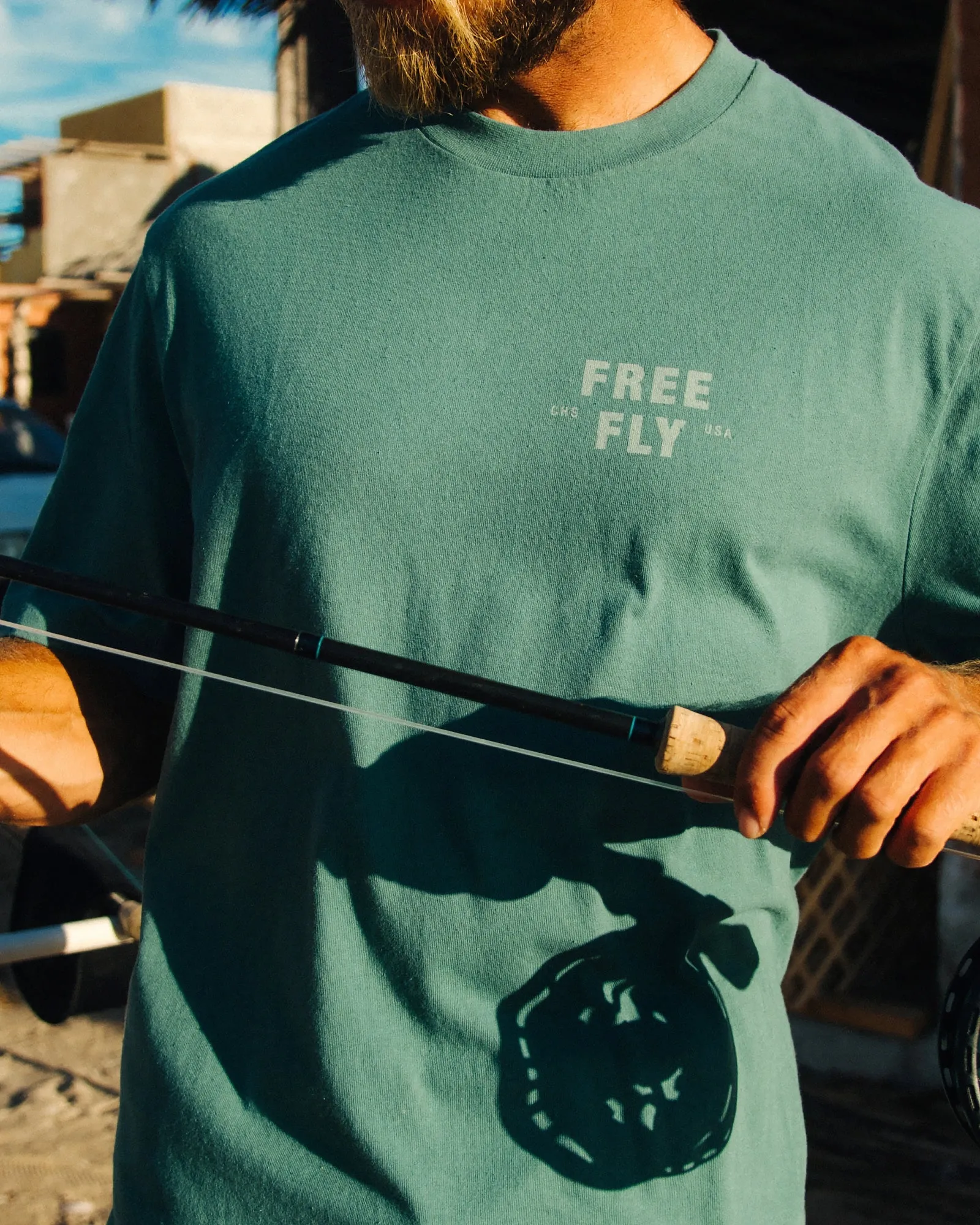 Gear & Goods Pocket Tee - Heather Black sold by Free Fly Apparel product image thumbnail 4