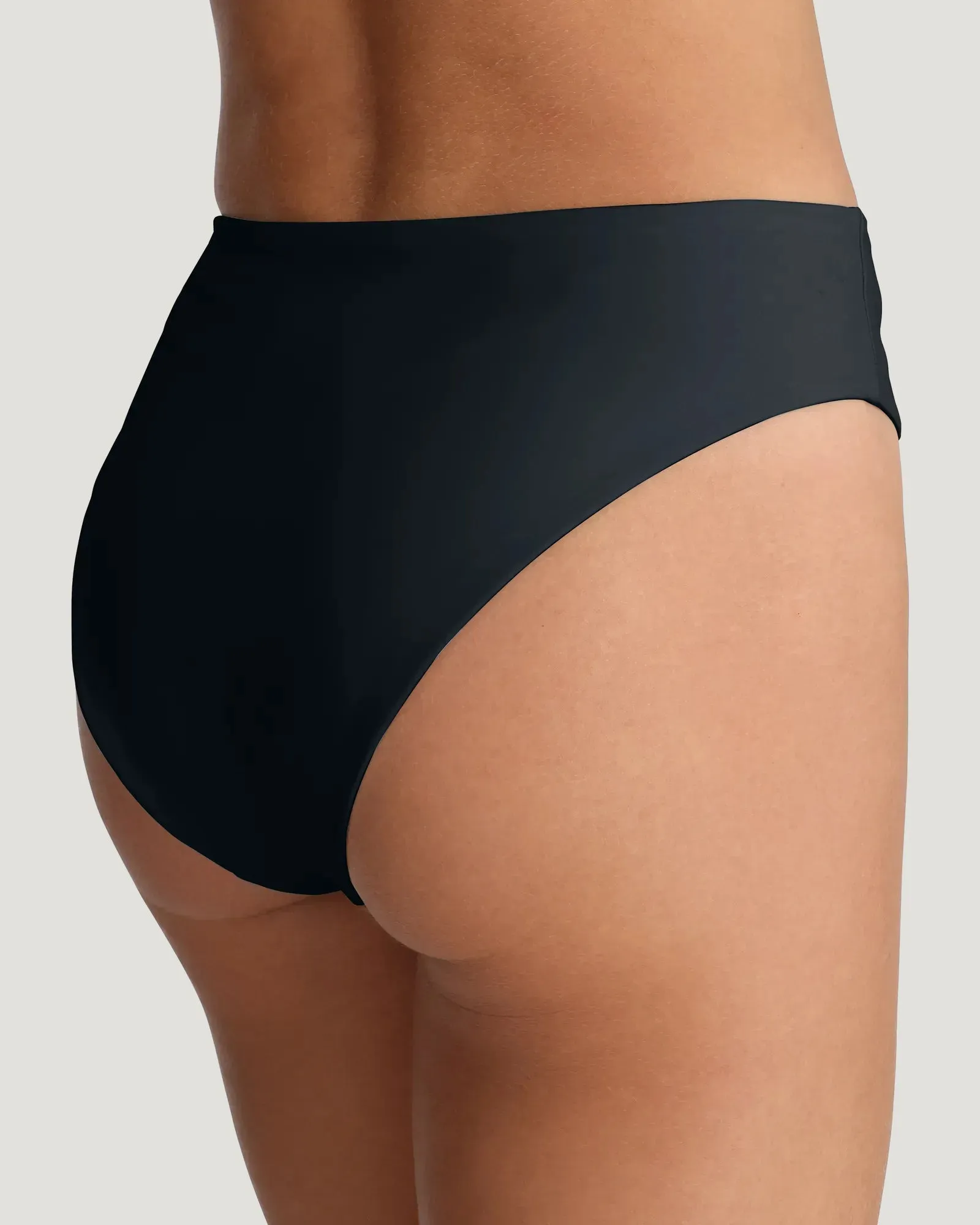 Women's Wavebound High Waisted Bikini Bottom - Black sold by Free Fly Apparel product image thumbnail 4