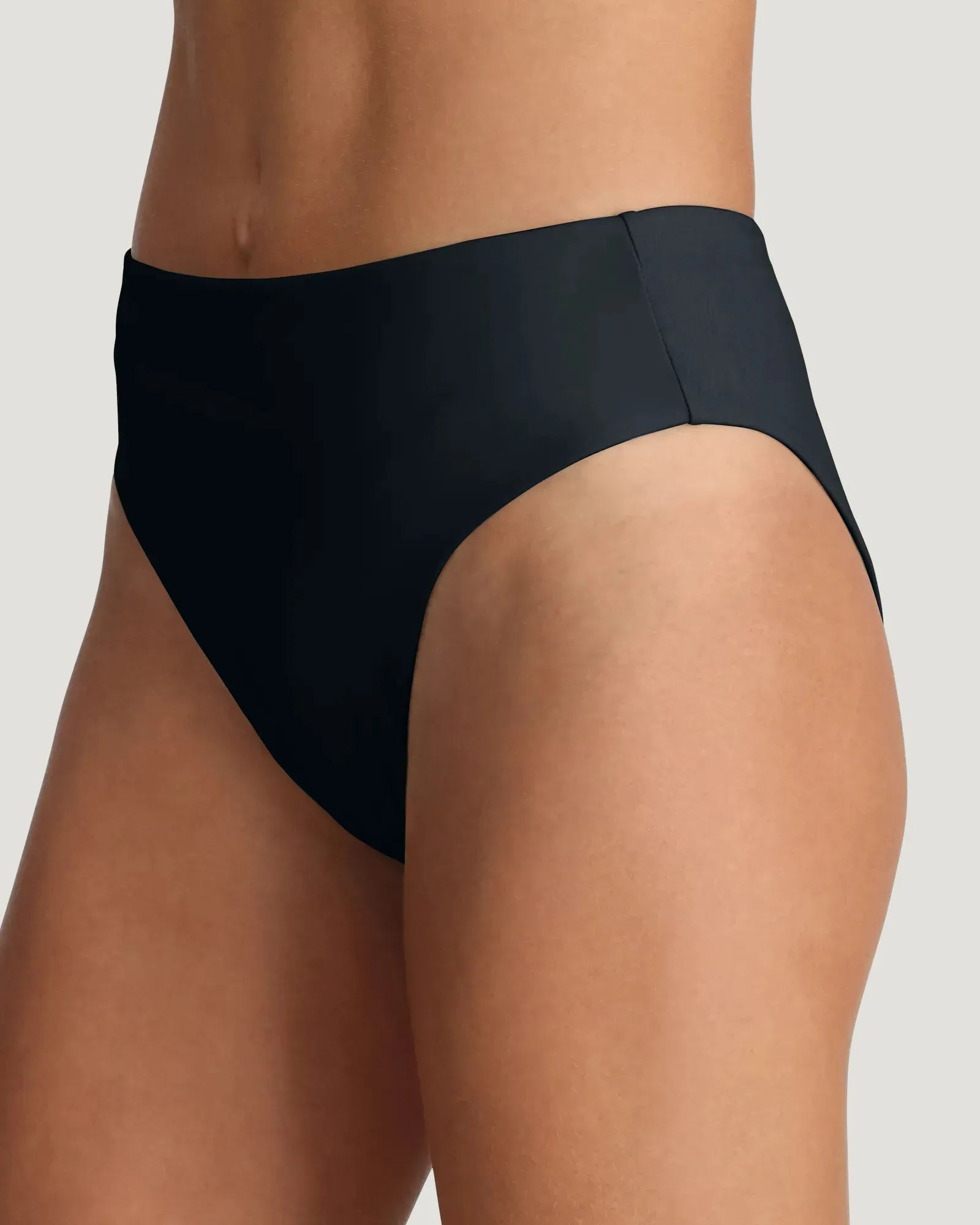 Women's Wavebound High Waisted Bikini Bottom - Black sold by Free Fly Apparel product image thumbnail 5