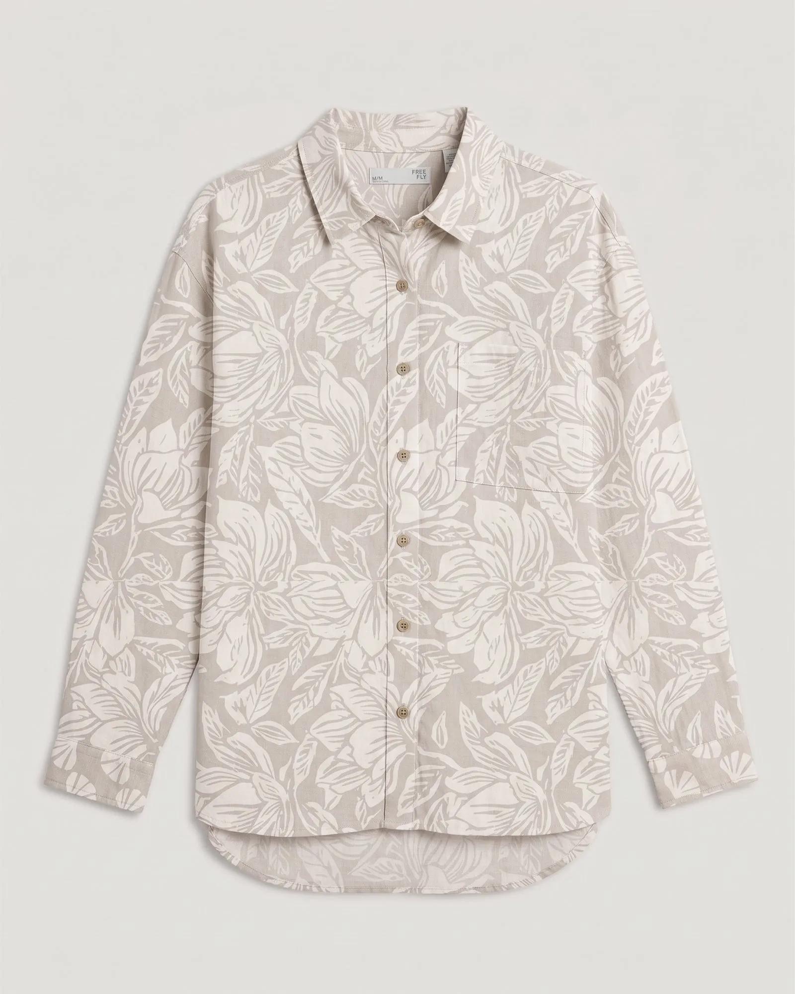 Women's Sullivan's Shirt - Nolia Floral Print Stone sold by Free Fly Apparel product image thumbnail 5