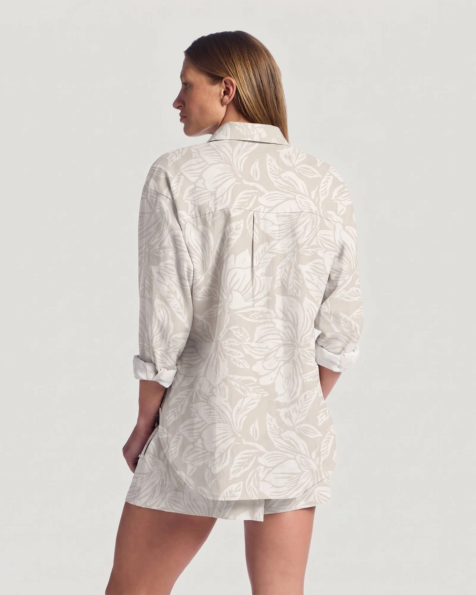 Women's Sullivan's Shirt - Nolia Floral Print Stone sold by Free Fly Apparel product image thumbnail 4