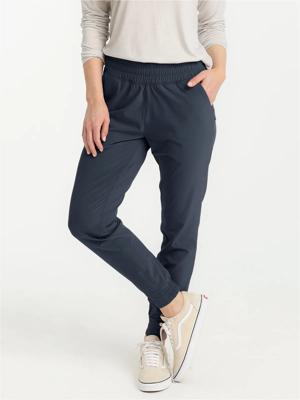 Women's Pull-On Breeze Jogger - Storm Cloud sold by Free Fly Apparel