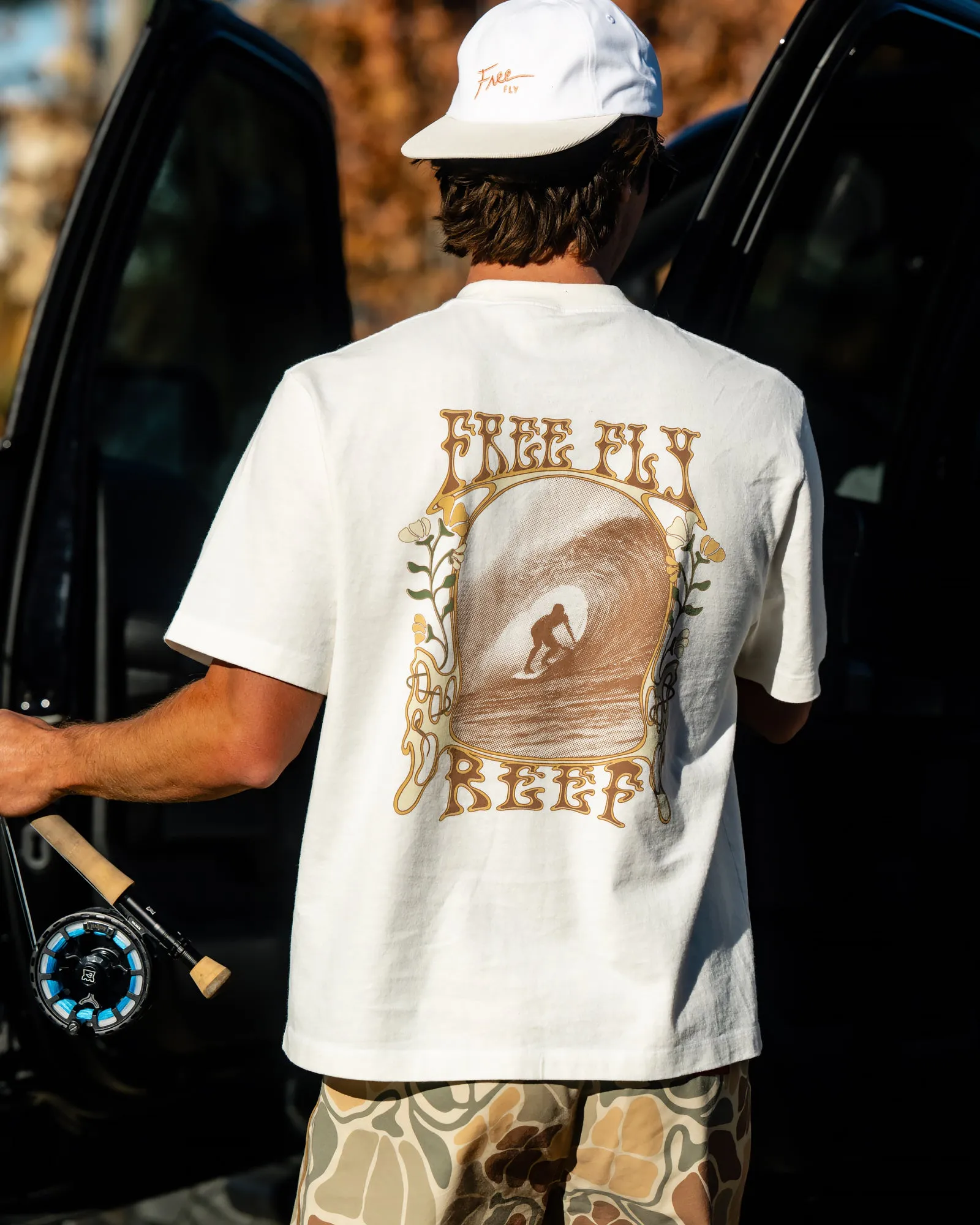 High-Stoke Relaxed Tee - Bone sold by Free Fly Apparel product image thumbnail 4