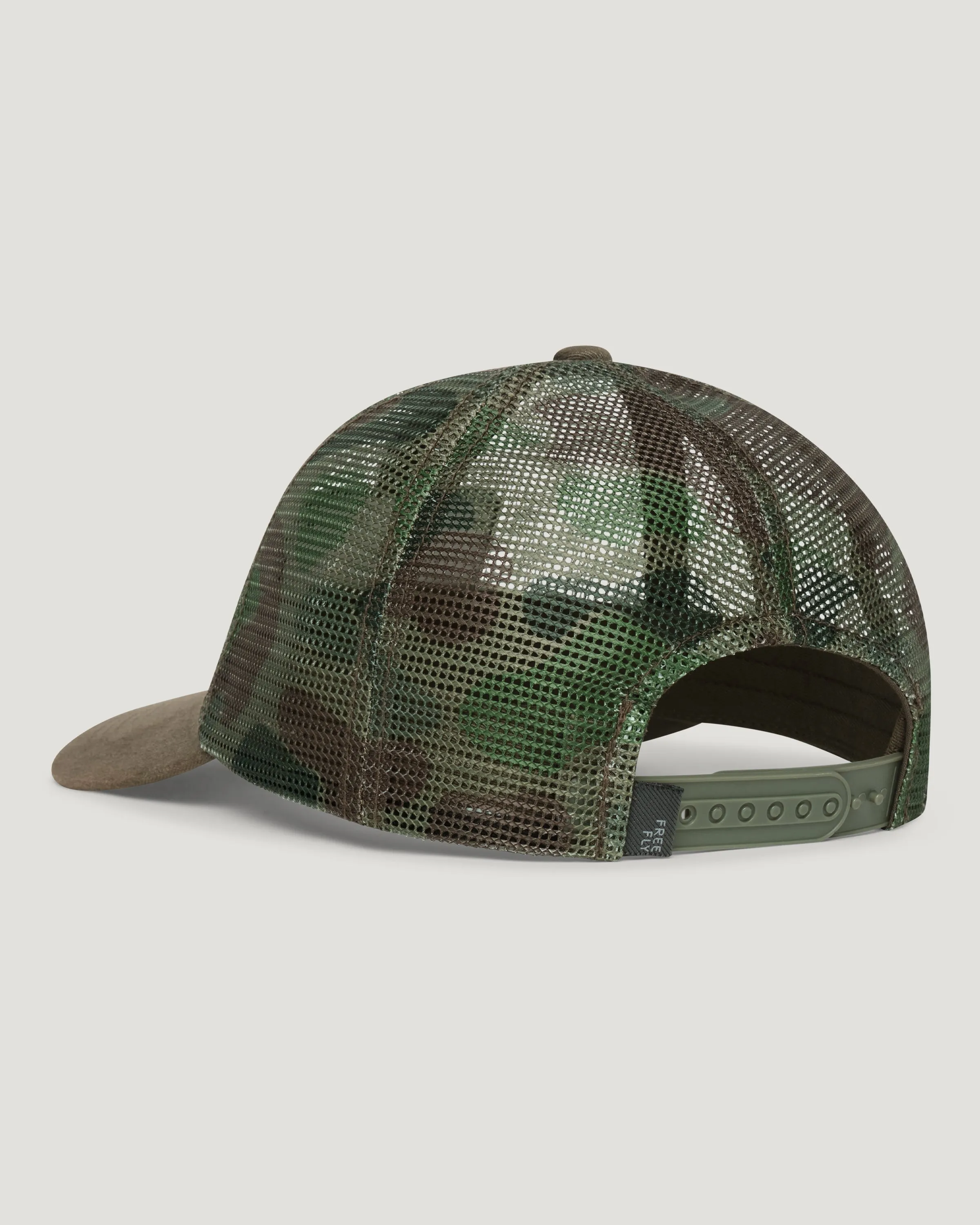 Youth Outfitters Mesh Patch Hat - Vintage Camo Oil Green sold by Free Fly Apparel product image thumbnail 2