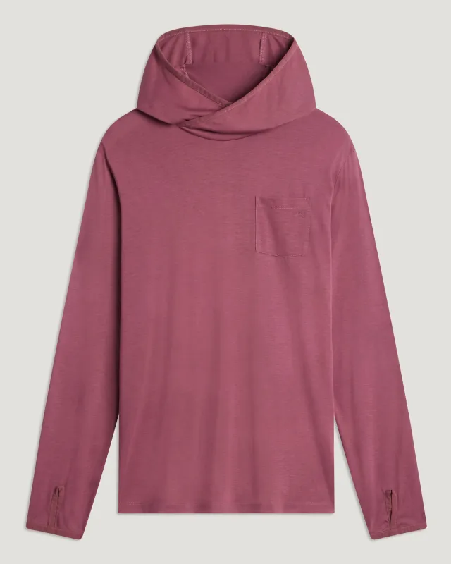 Men's Bamboo Lightweight Hoodie - Plum made by Free Fly Apparel
