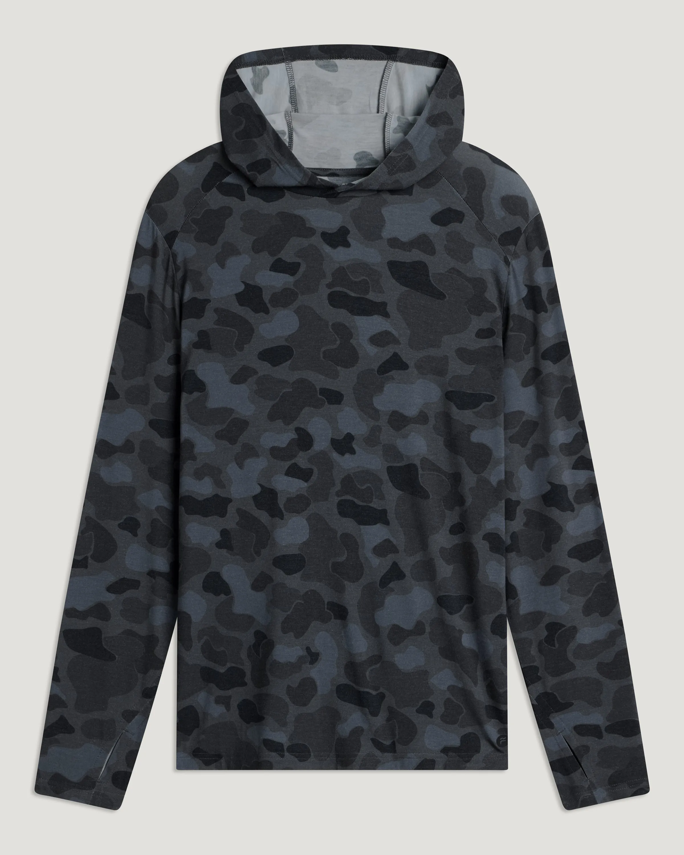 Men's Bamboo Shade Hoodie - Vintage Camo Black sold by Free Fly Apparel