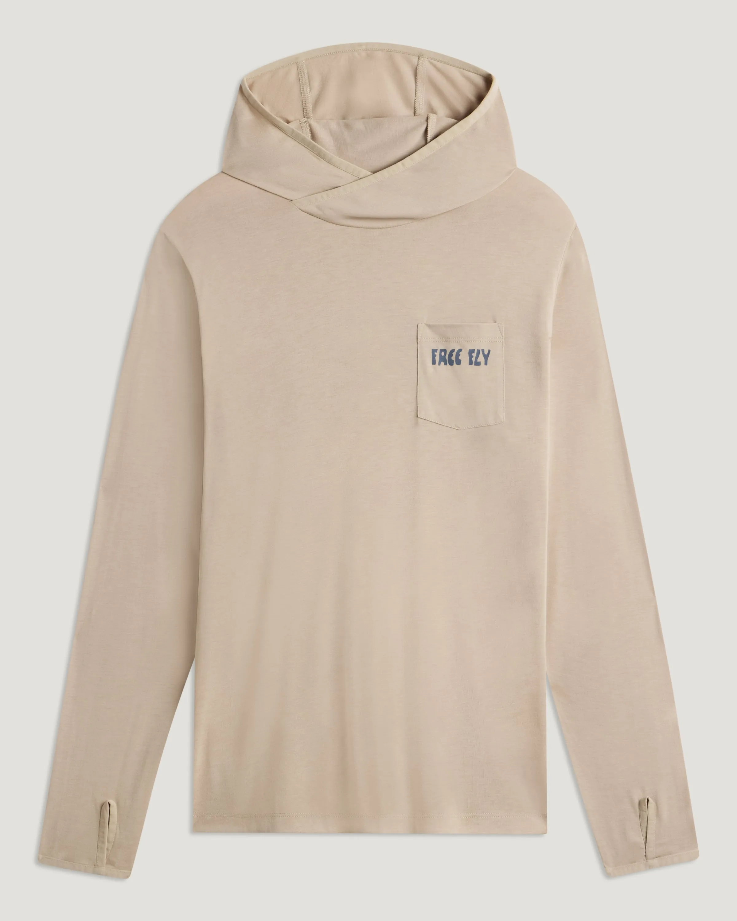 Men's Bamboo Lightweight Graphic Hoodie - Ready To Roll Desert Tan sold by Free Fly Apparel product image thumbnail 3