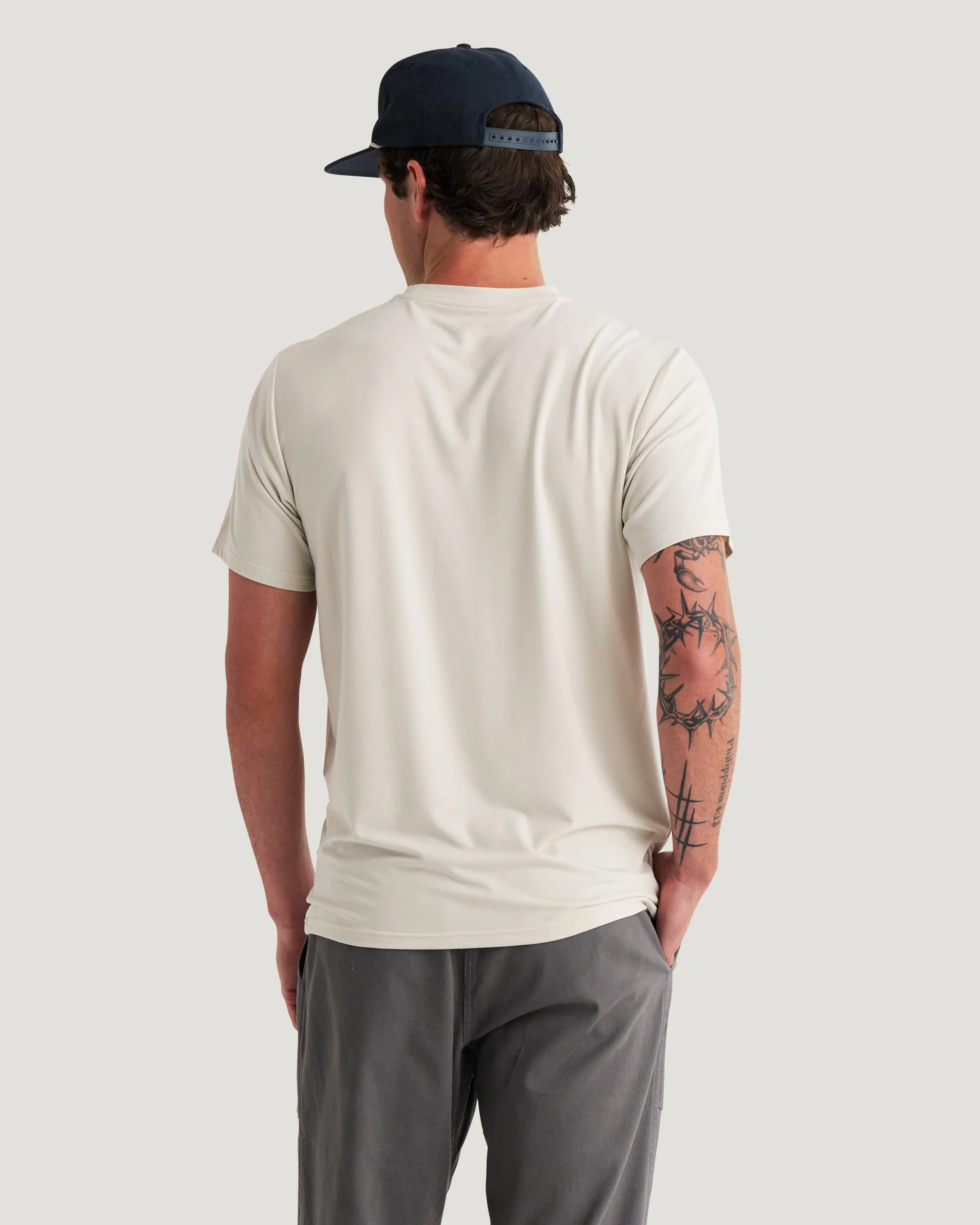 Men's Bamboo Flex Pocket Tee - Birch sold by Free Fly Apparel product image thumbnail 2