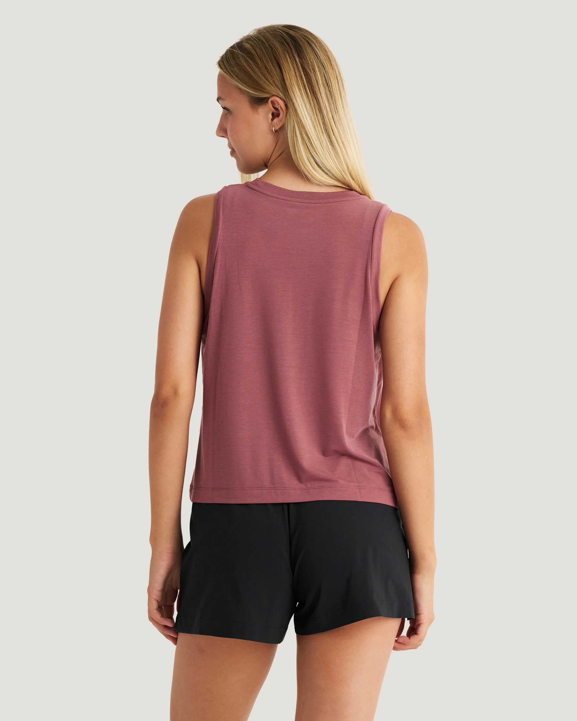Women's Elevate Lightweight Tank - Plum sold by Free Fly Apparel product image thumbnail 2