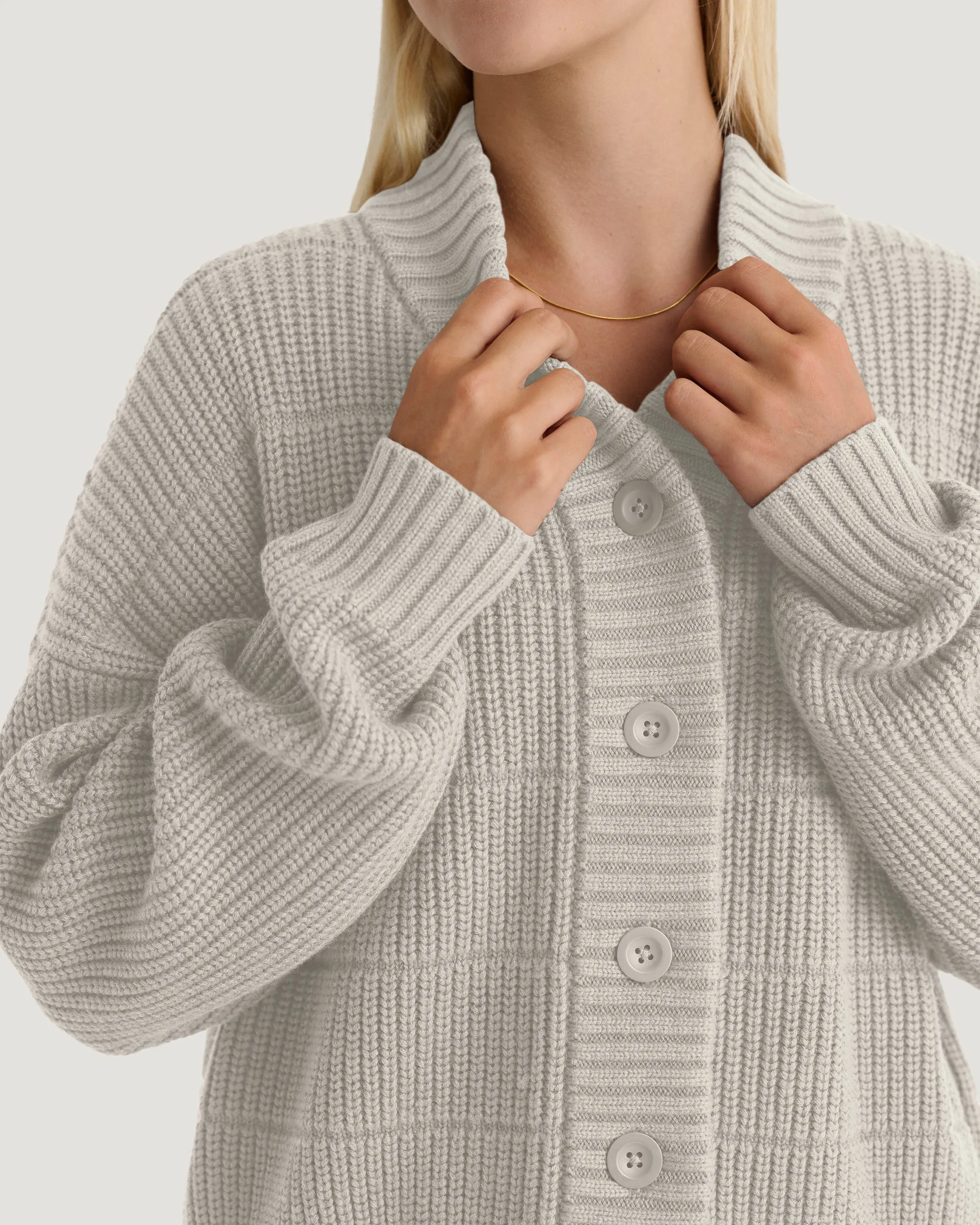 Women's Coastloom Cardigan Sweater - Off White Heather sold by Free Fly Apparel product image thumbnail 5