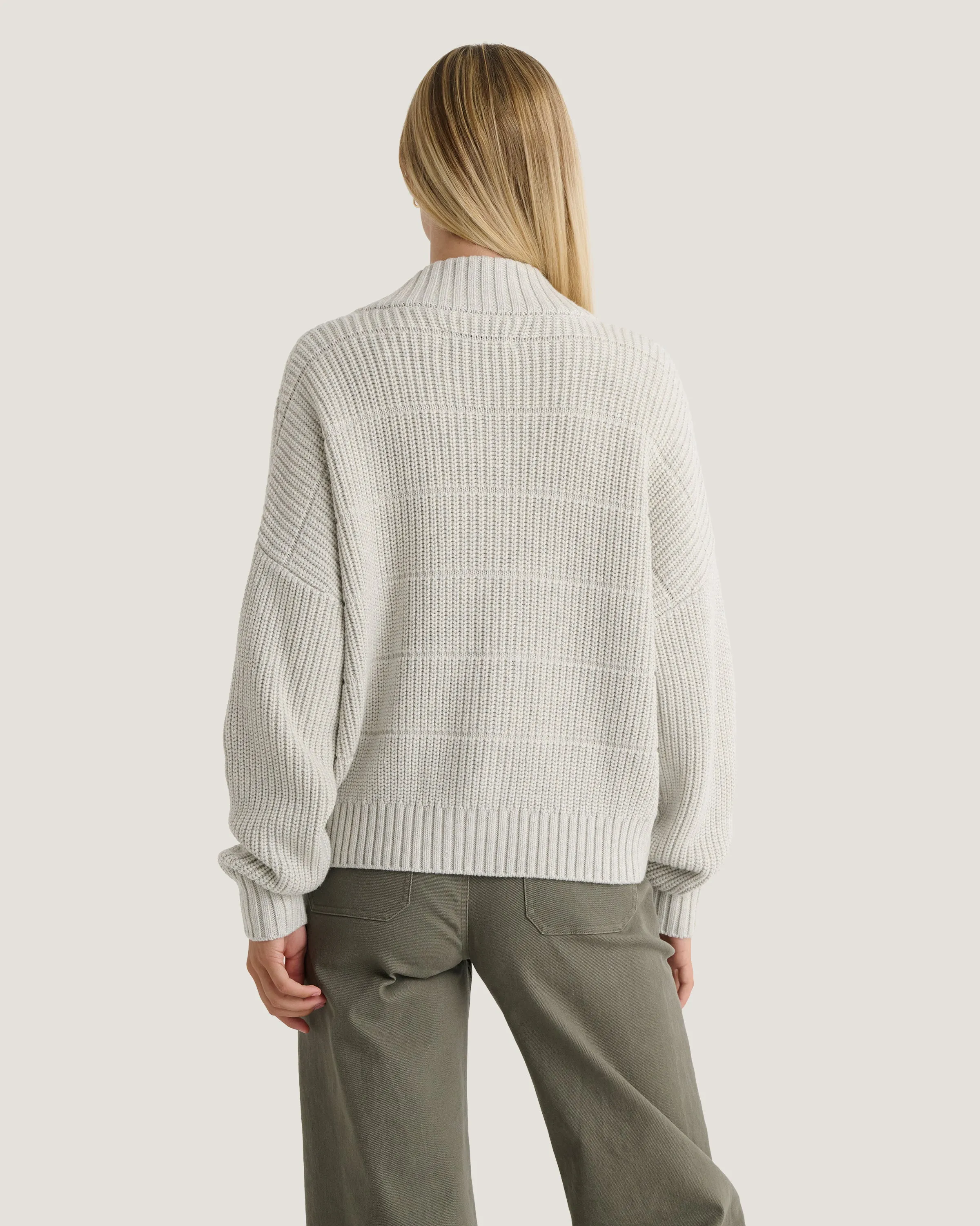 Women's Coastloom Cardigan Sweater - Off White Heather sold by Free Fly Apparel product image thumbnail 3