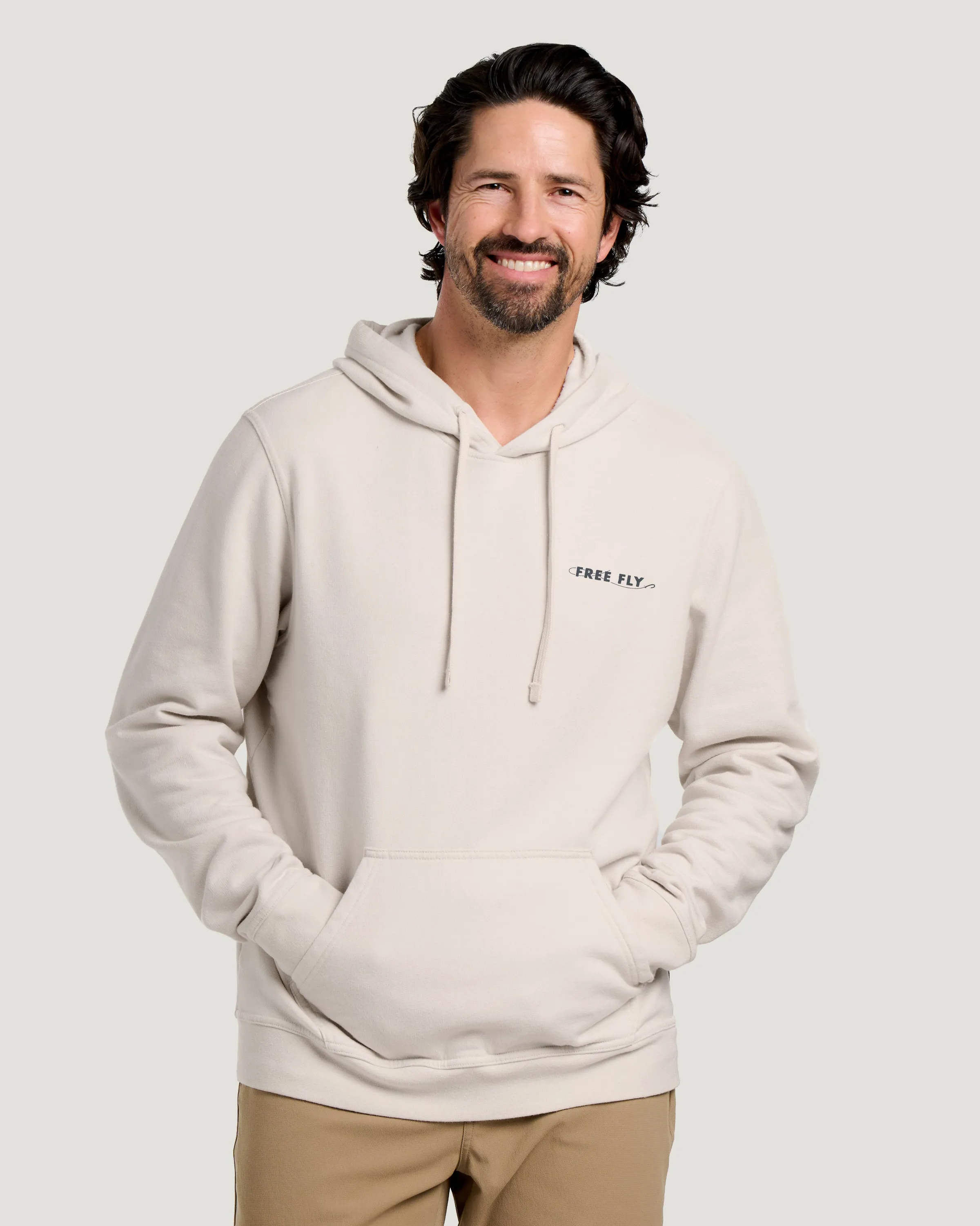 Bait Shop Fleece Hoodie - French Oak sold by Free Fly Apparel product image thumbnail 2