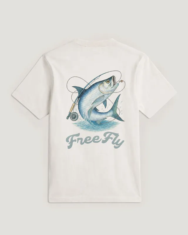 Silver King Relaxed Tee - Bone made by Free Fly Apparel